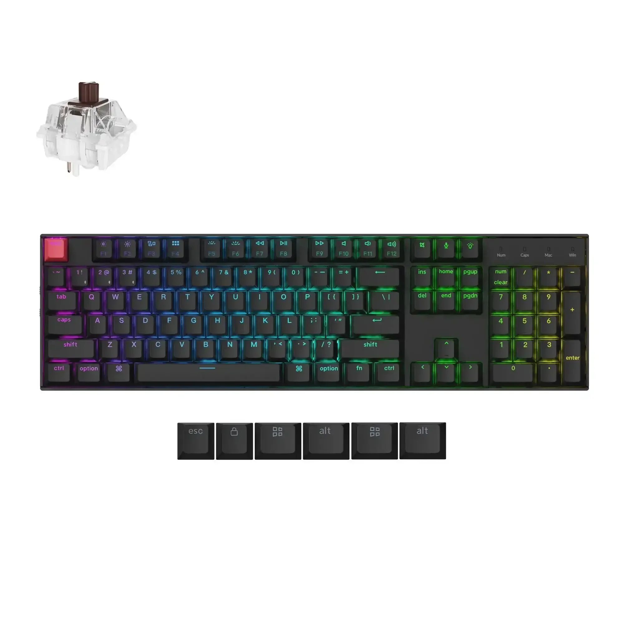 Keychron - K10 QMK Wireless Mechanical Keyboard (Version 2) - Bezprzewodowa Klawiatura Mechaniczna - Image 5