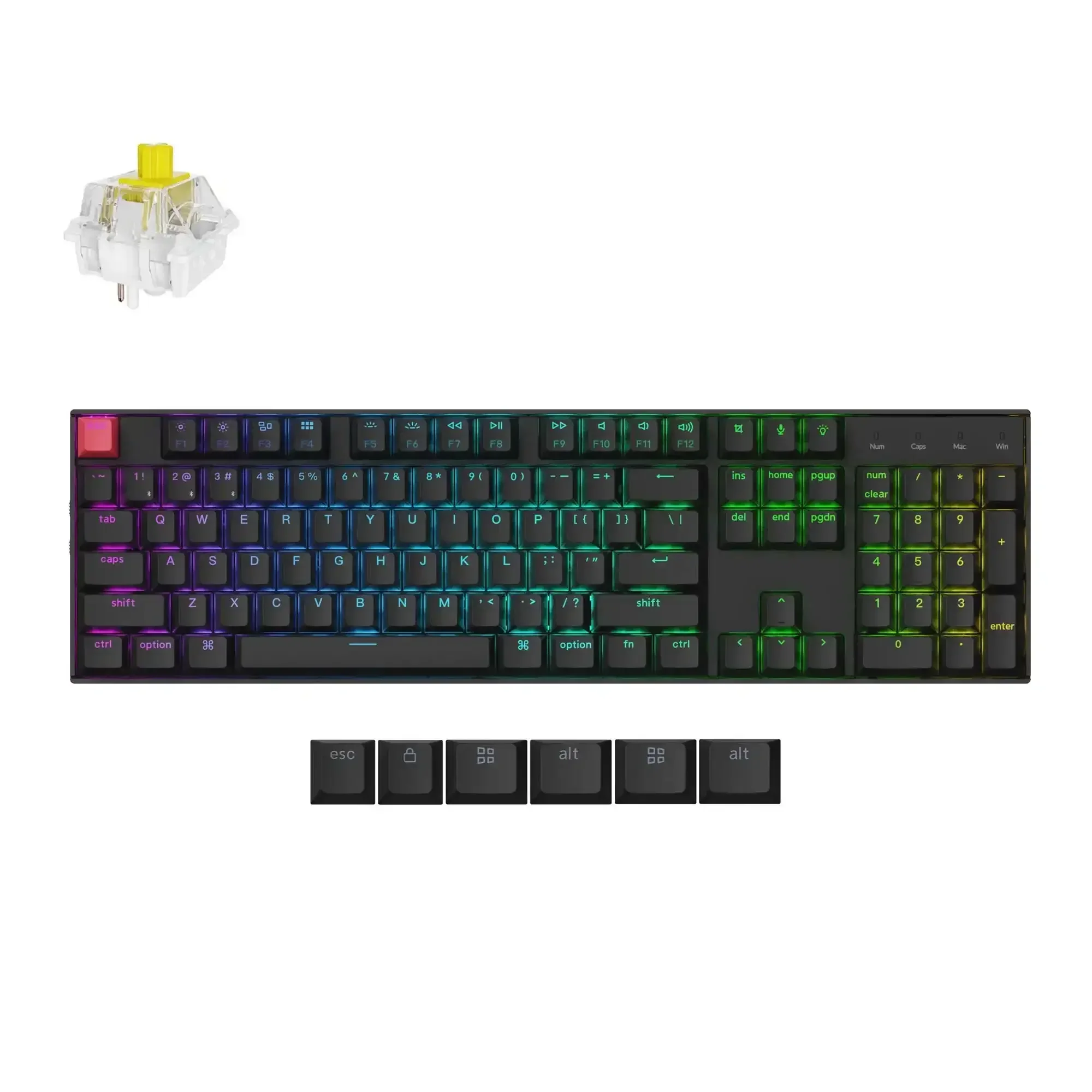 Keychron - K10 QMK Wireless Mechanical Keyboard (Version 2) - Bezprzewodowa Klawiatura Mechaniczna - Image 6
