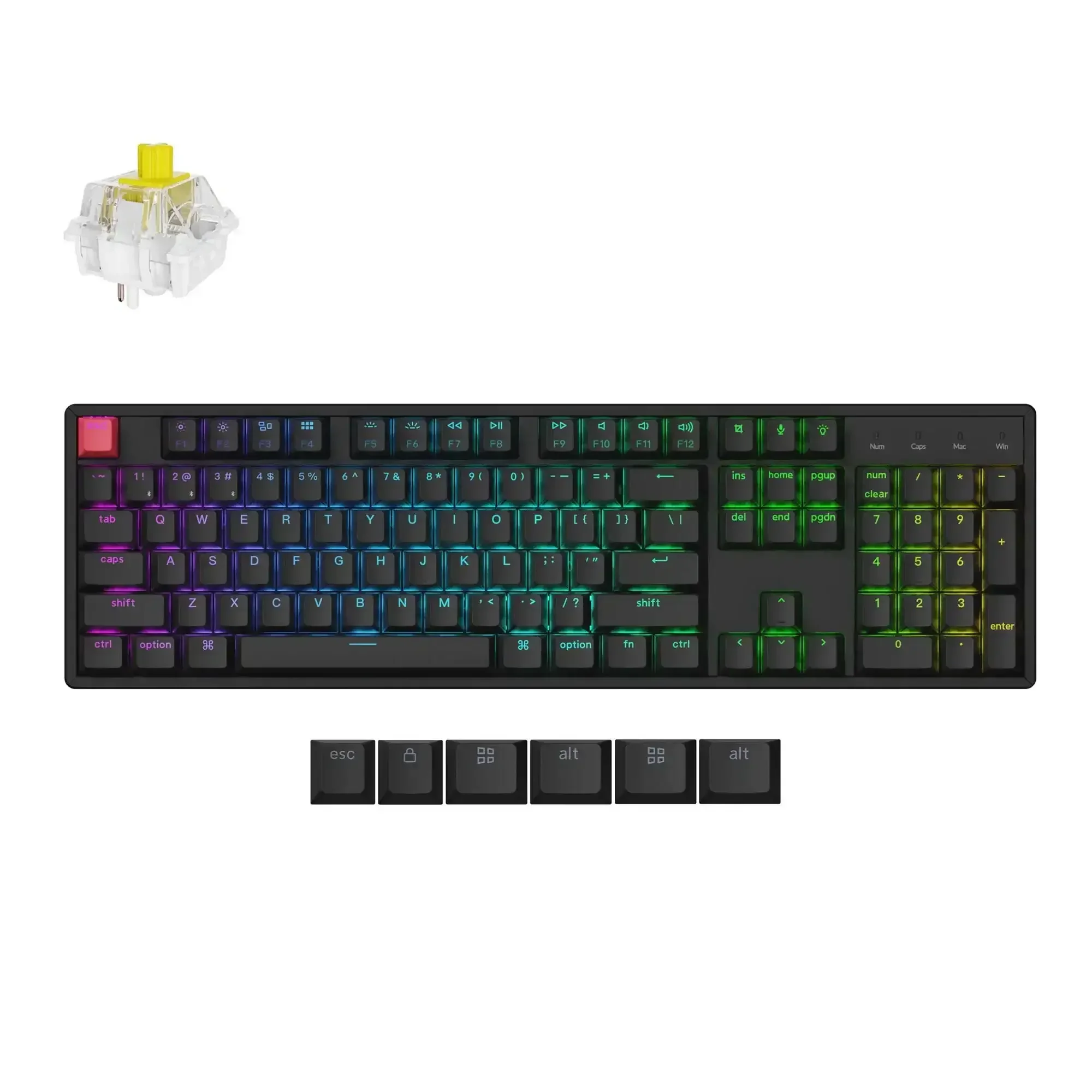 Keychron - K10 QMK Wireless Mechanical Keyboard (Version 2) - Bezprzewodowa Klawiatura Mechaniczna - Image 9