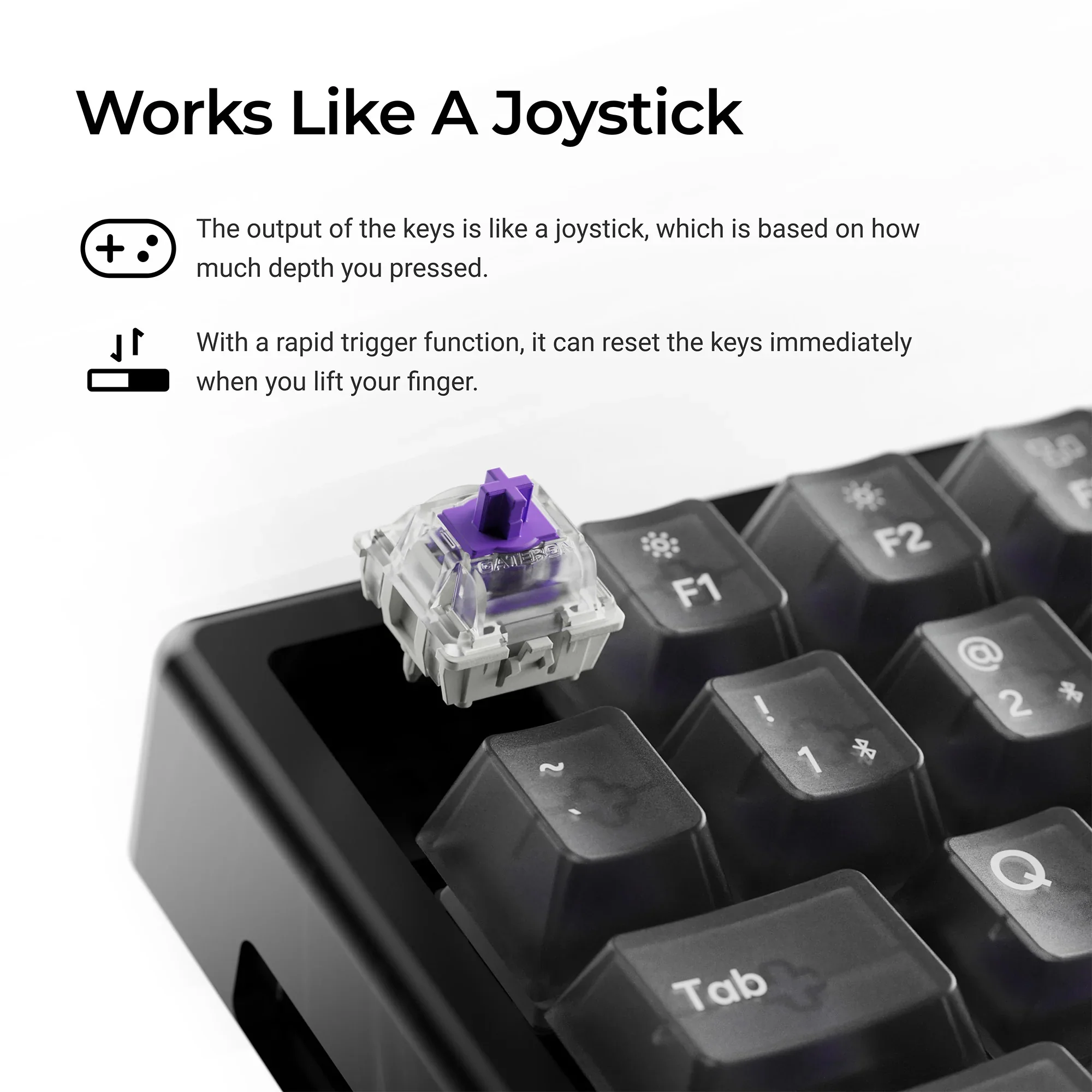 Keychron - K2 HE Wireless Magnetic Switch Custom Keyboard Resin Edition - Bezprzewodowa Klawiatura Magnetyczna - Image 4