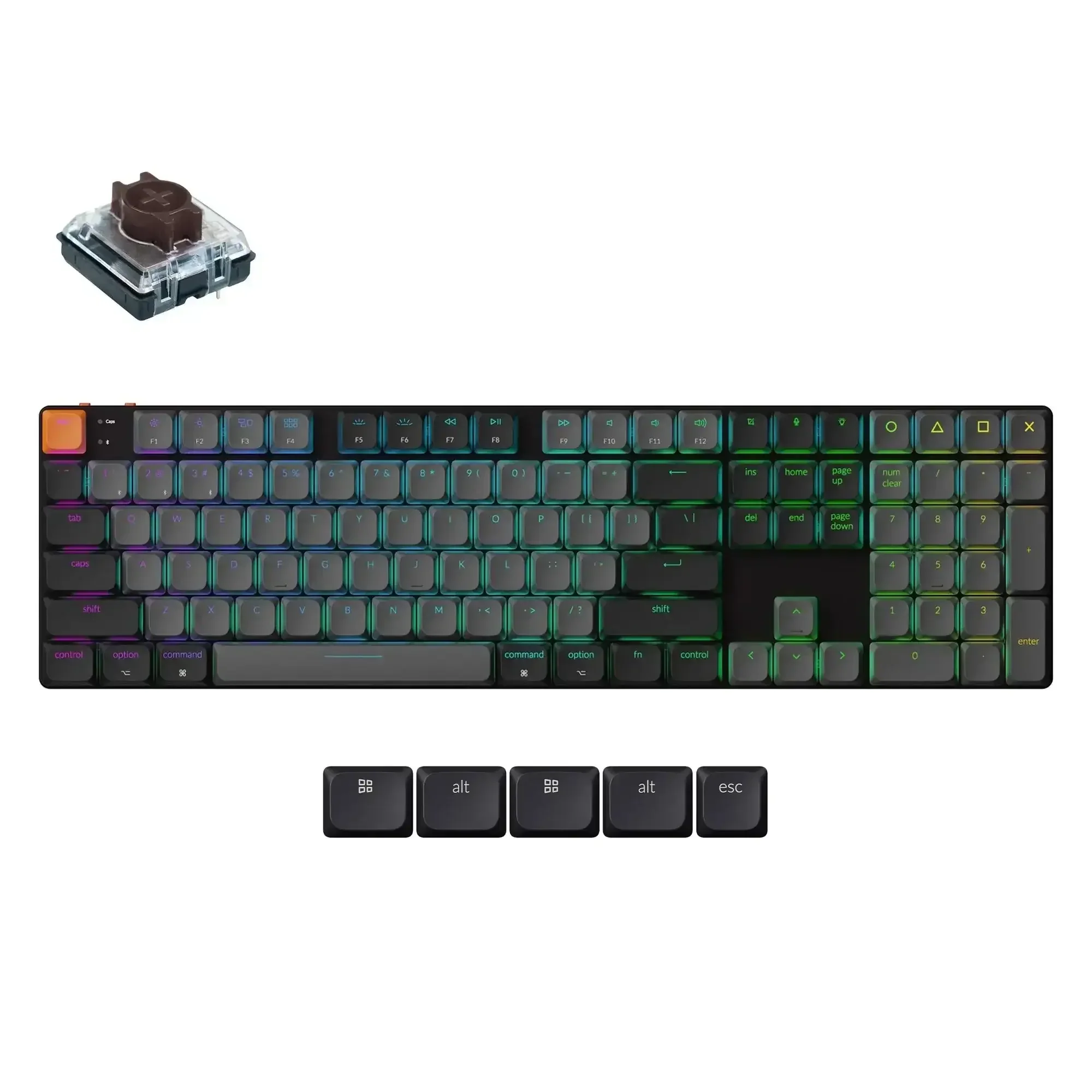 Keychron - K5 QMK Wireless Mechanical Keyboard (Version 2) - Bezprzewodowa Klawiatura Mechaniczna - Image 2