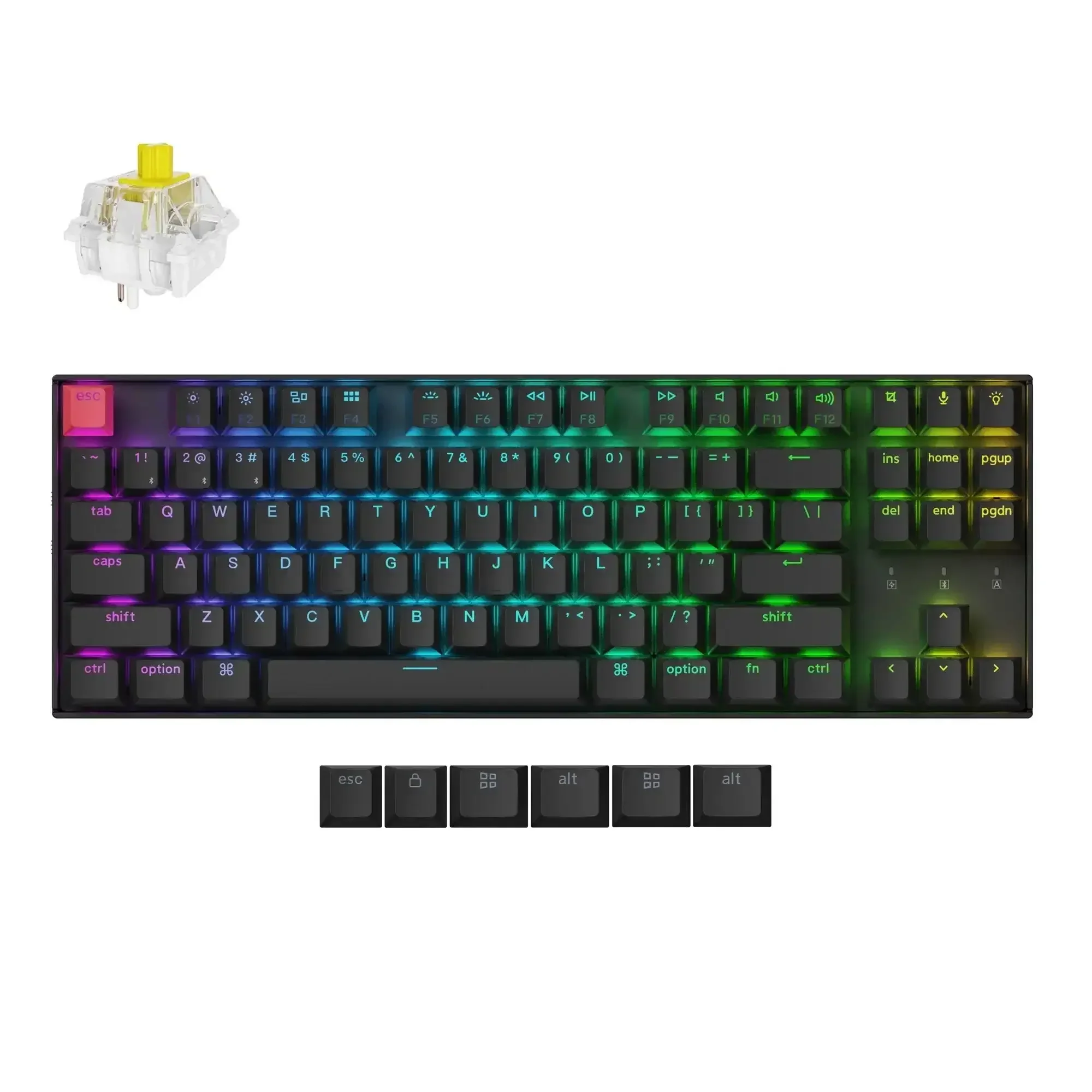 Keychron - K8 QMK Wireless Mechanical Keyboard (Version 2) - Bezprzewodowa Klawiatura - Image 3