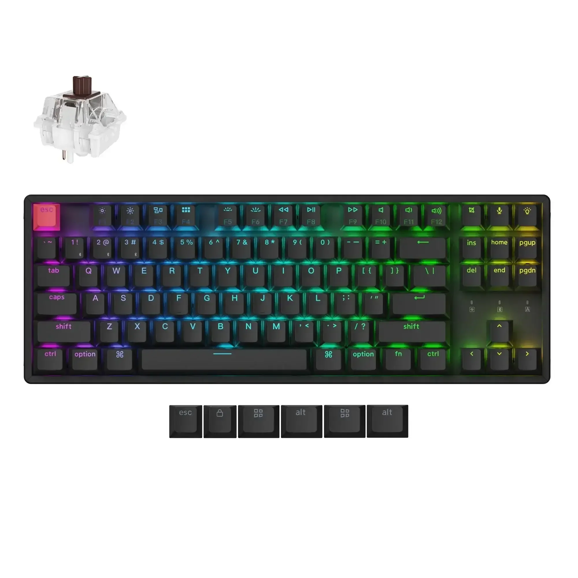Keychron - K8 QMK Wireless Mechanical Keyboard (Version 2) - Bezprzewodowa Klawiatura - Image 5