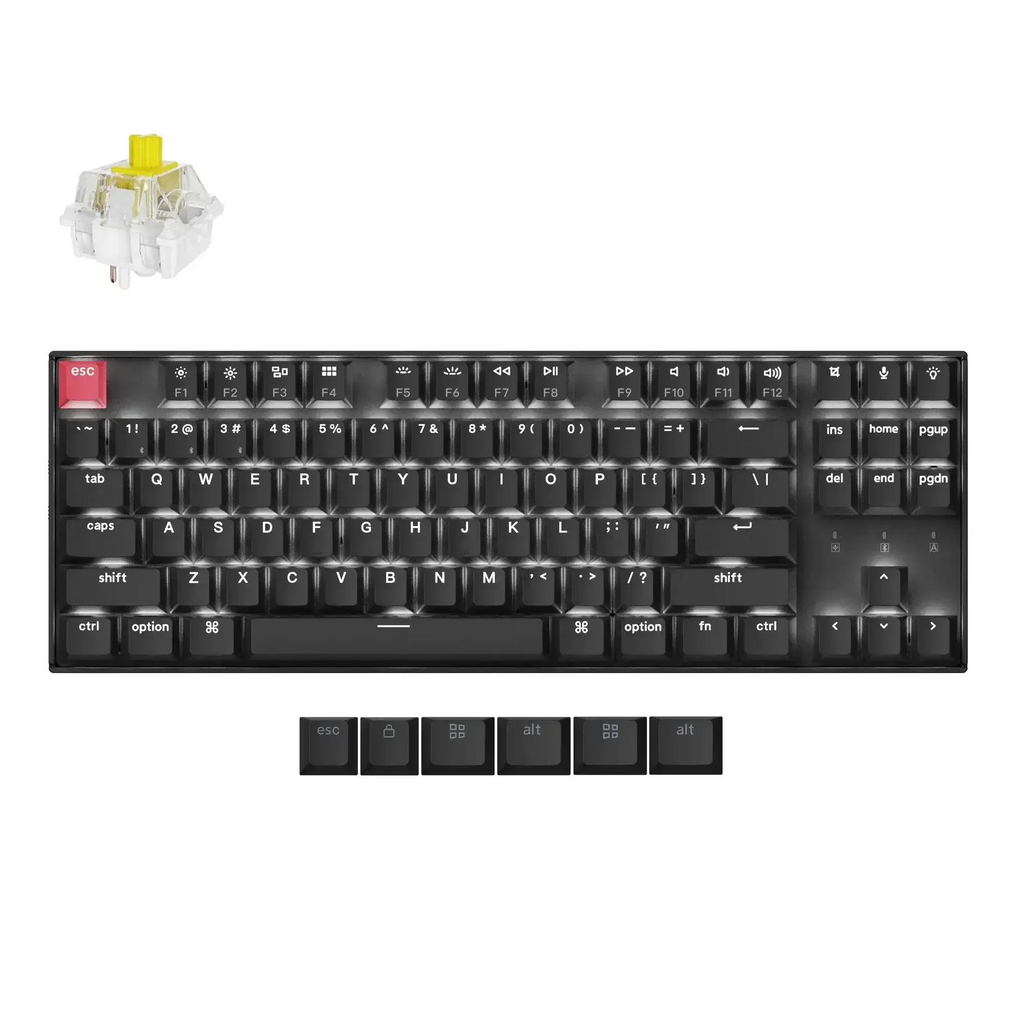 Keychron - K8 QMK Wireless Mechanical Keyboard (Version 2) - Bezprzewodowa Klawiatura - Image 9