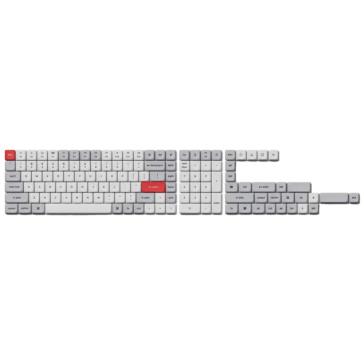 Keychron - Low Profile Dye-Sub PBT LSA Full Set Keycap Set - Keycapy do klawiatur niskoprofilowych - Image 3