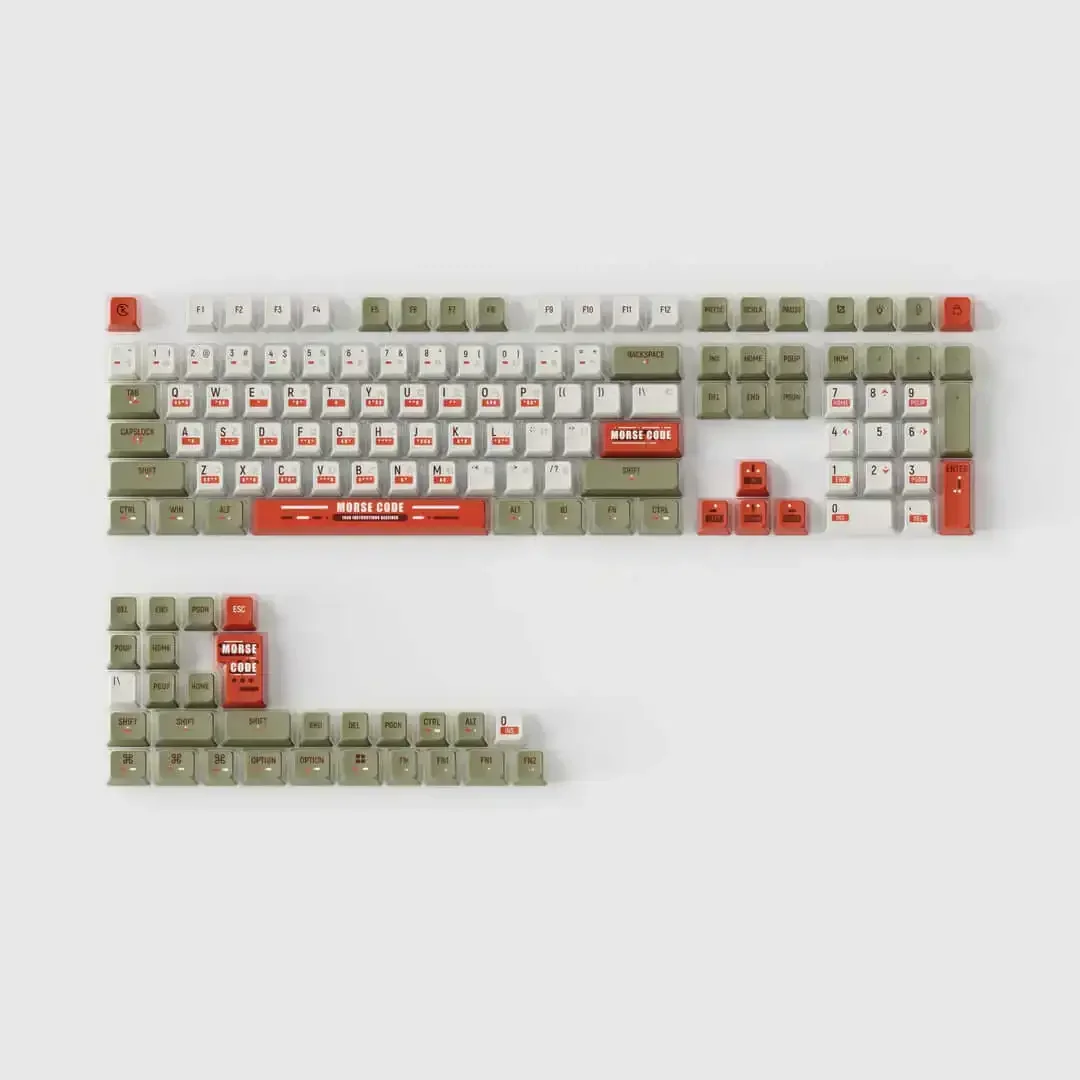 Keychron - OEM Dye-Sub PBT Full Set Keycap Set - Morse Code - Image 2