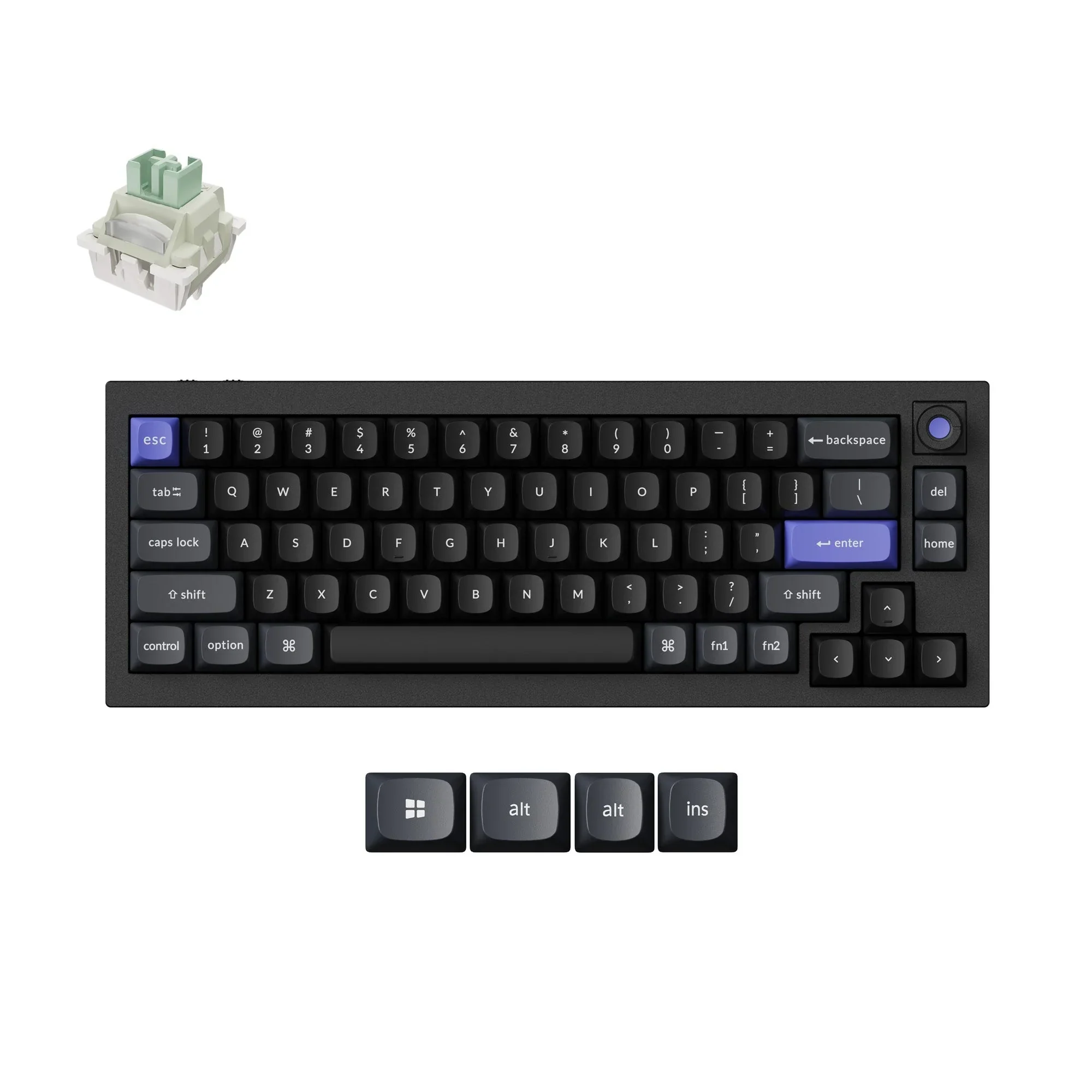 Keychron - Q2 HE 8K Magnetic Switch Keyboard - Przewodowa Klawiatura Magnetyczna