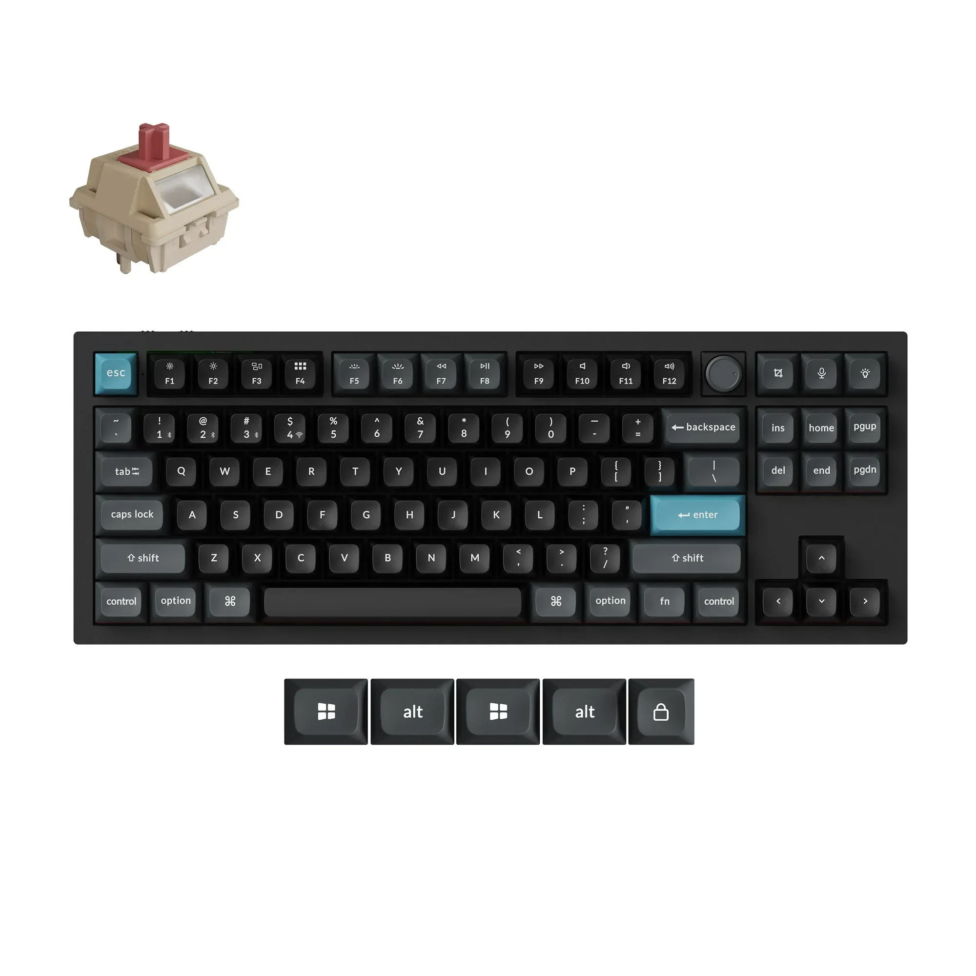 Keychron - Q3 Ultra 8K Wireless Custom Mechanical Keyboard - Bezprzewodowa Klawiatura Mechaniczna