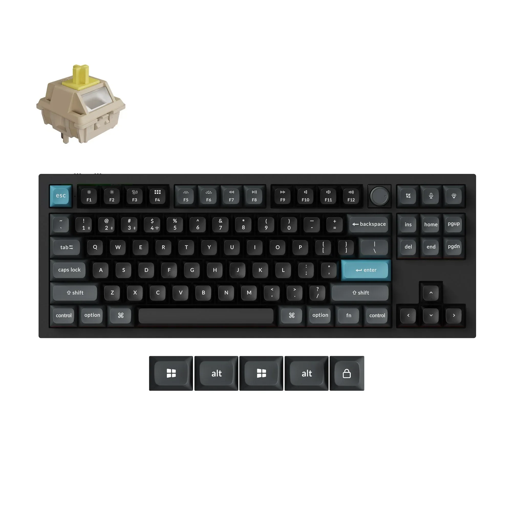 Keychron - Q3 Ultra 8K Wireless Custom Mechanical Keyboard - Bezprzewodowa Klawiatura Mechaniczna - Image 3