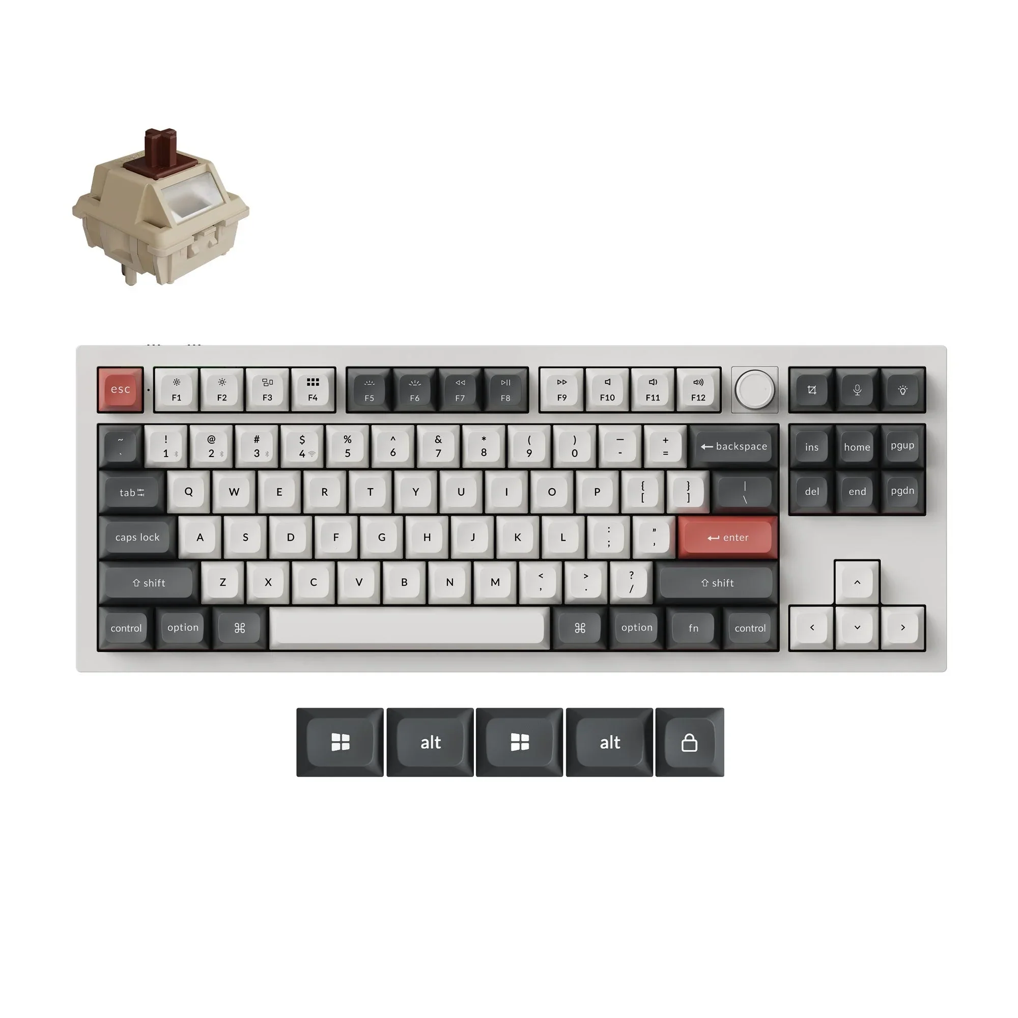Keychron - Q3 Ultra 8K Wireless Custom Mechanical Keyboard - Bezprzewodowa Klawiatura Mechaniczna - Image 5