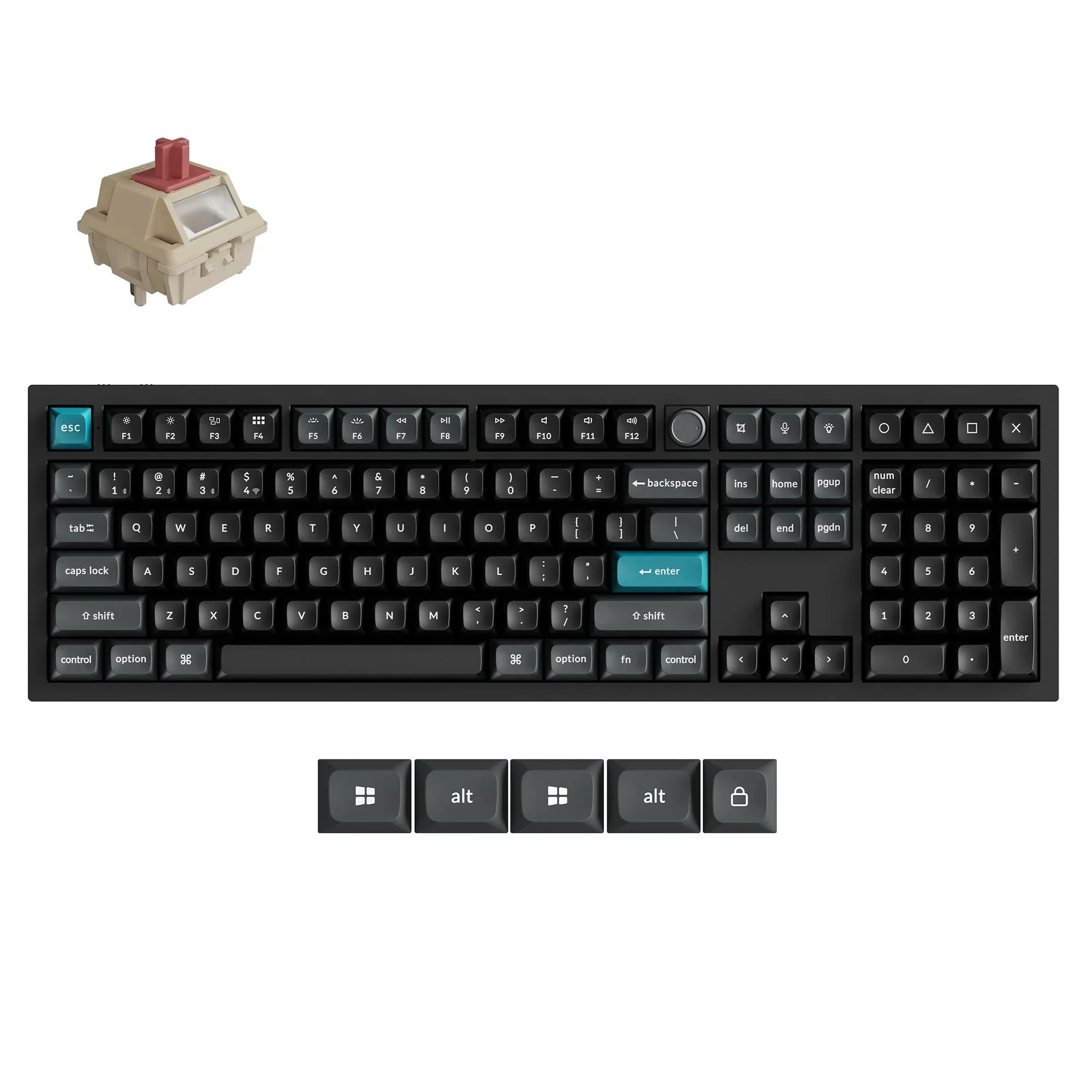 Keychron - Q6 Ultra 8K Wireless Custom Mechanical Keyboard - Bezprzewodowa Klawiatura Mechaniczna