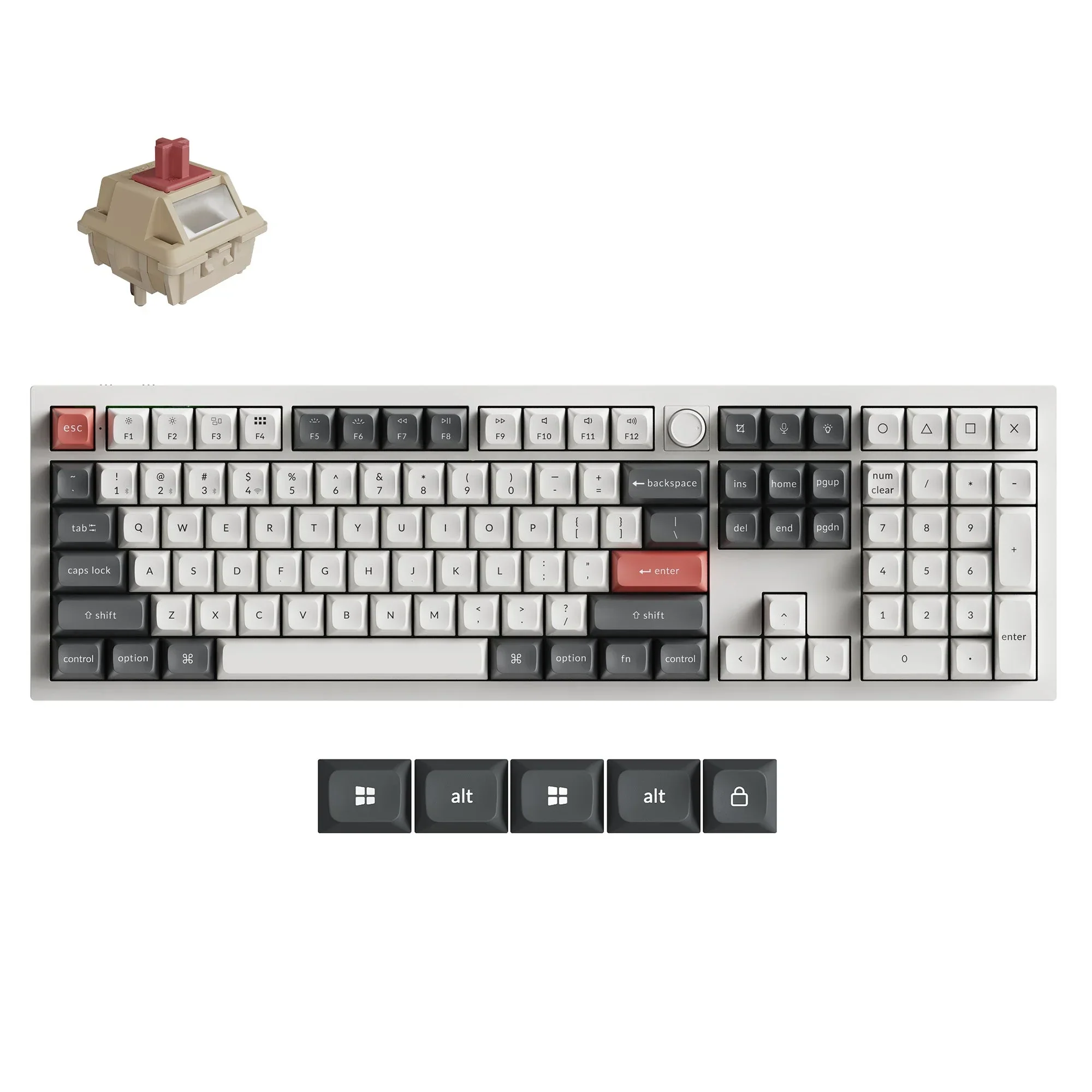 Keychron - Q6 Ultra 8K Wireless Custom Mechanical Keyboard - Bezprzewodowa Klawiatura Mechaniczna - Image 4