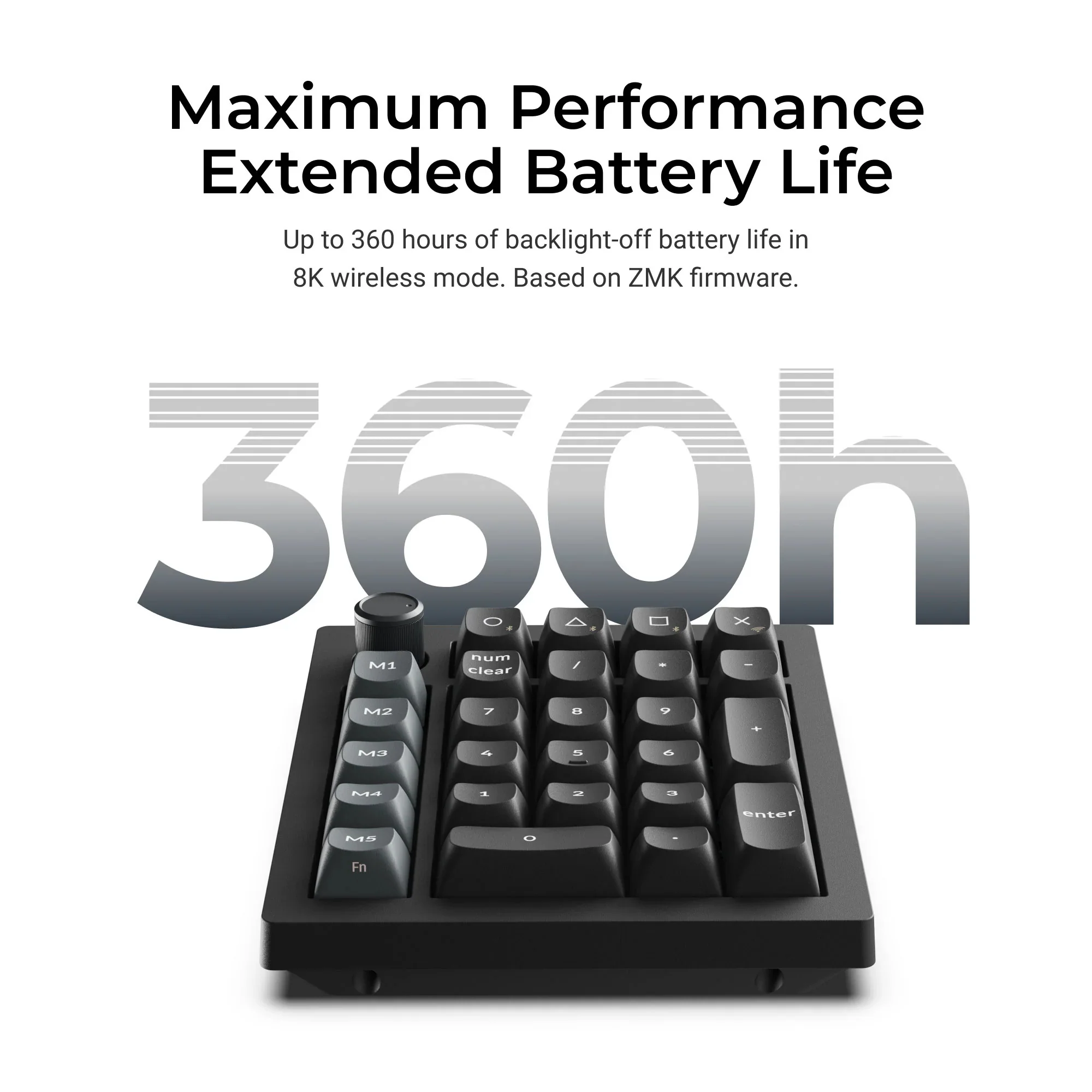 Keychron - V0 Ultra 8K Wireless Custom Number Pad - Bezprzewodowy Numpad Mechaniczny - Image 6