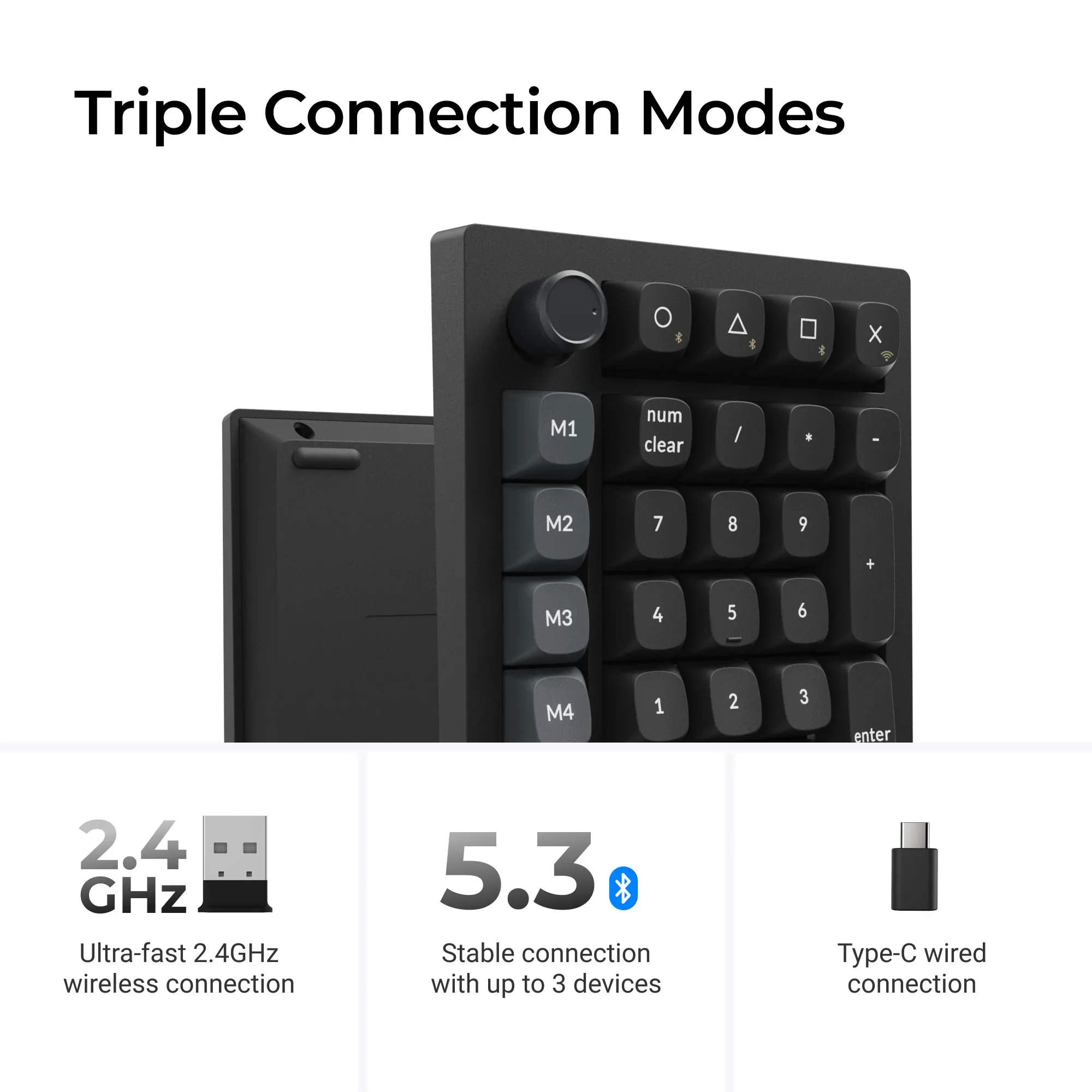 Keychron - V0 Ultra 8K Wireless Custom Number Pad - Bezprzewodowy Numpad Mechaniczny - Image 8