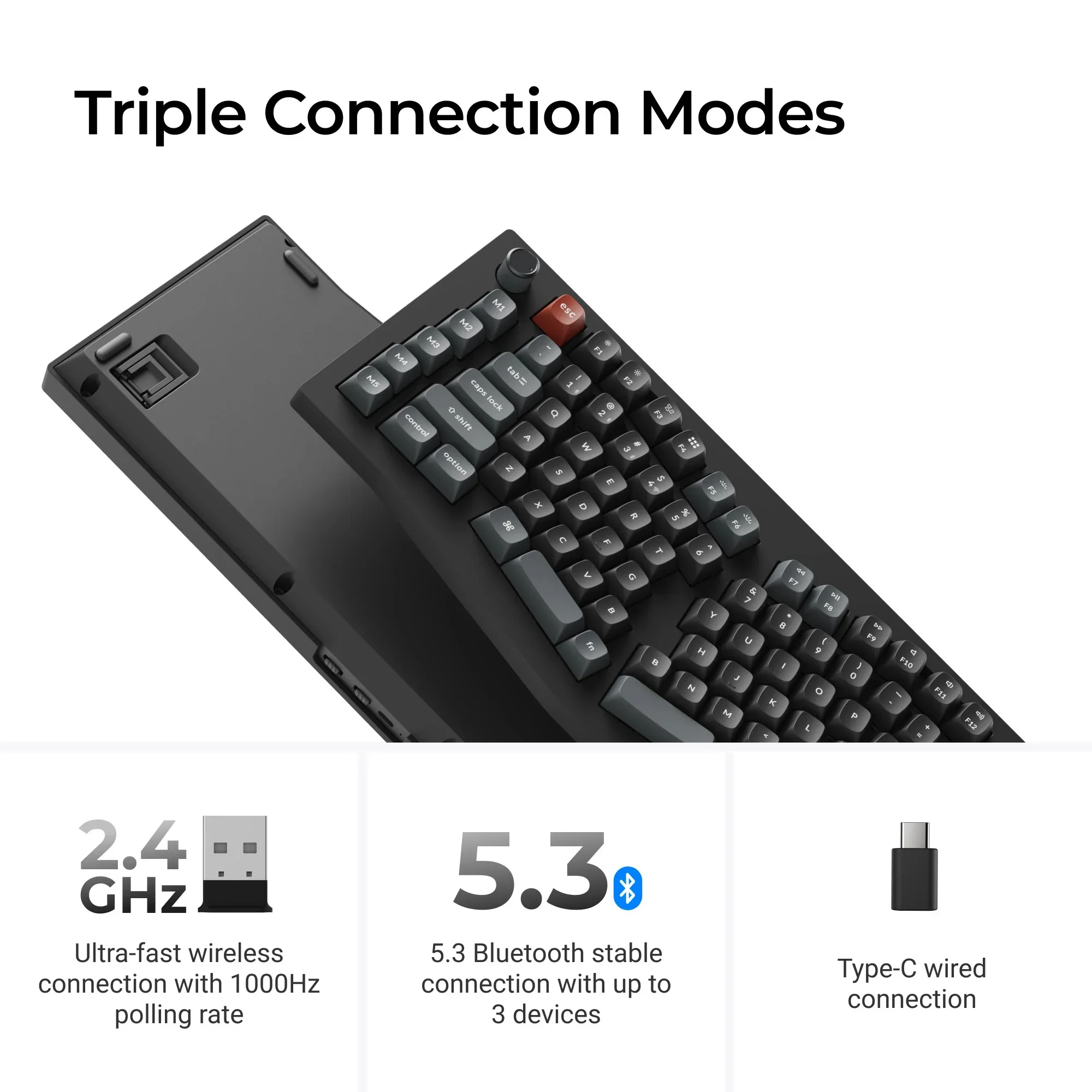 Keychron - V10 Ultra 8K Wireless Custom Mechanical Keyboard - Bezprzewodowa Klawiatura Mechaniczna - Image 9