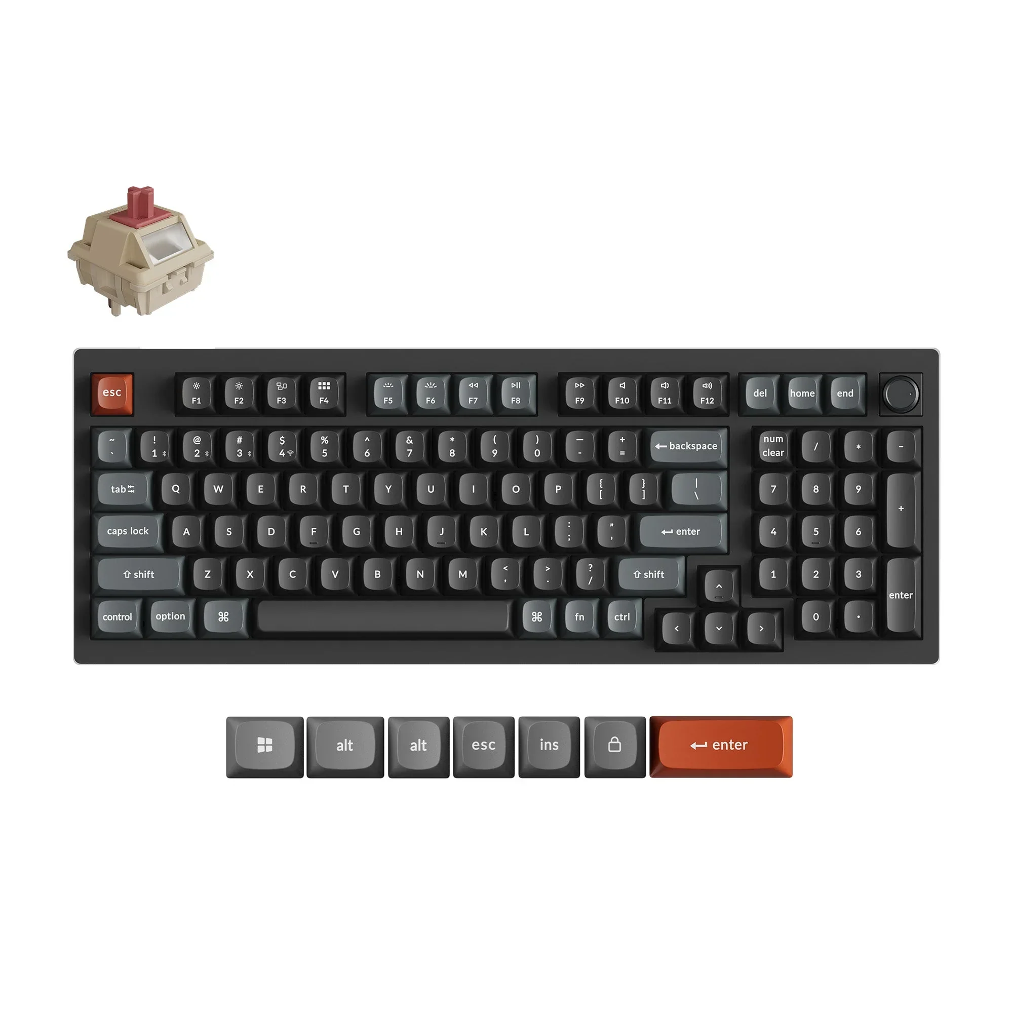 Keychron - V5 Ultra 8K Wireless Custom Mechanical Keyboard - Bezprzewodowa Klawiatura Mechaniczna