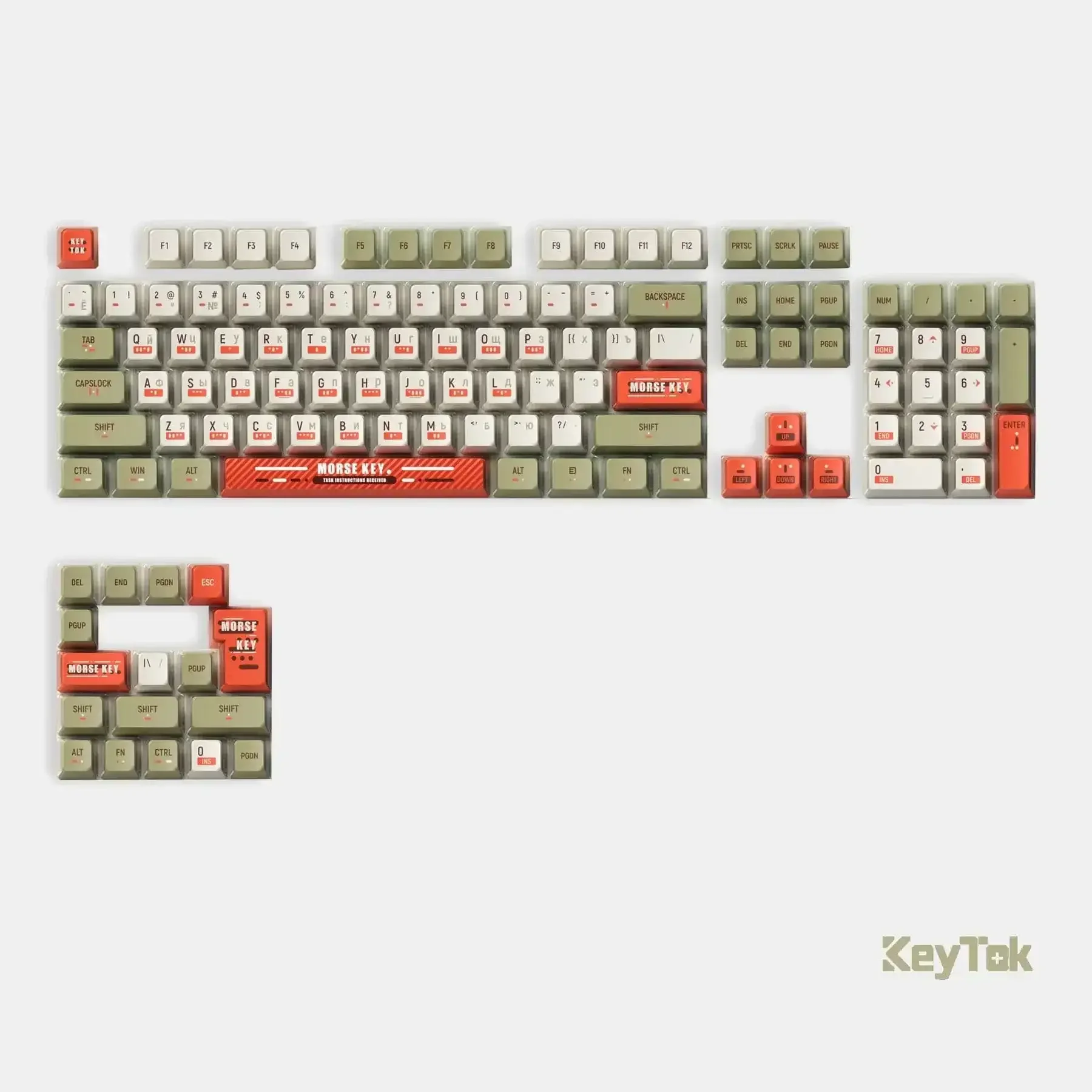 KeyTok - Morse Code Dye-Sub KOL Keycaps - Image 2