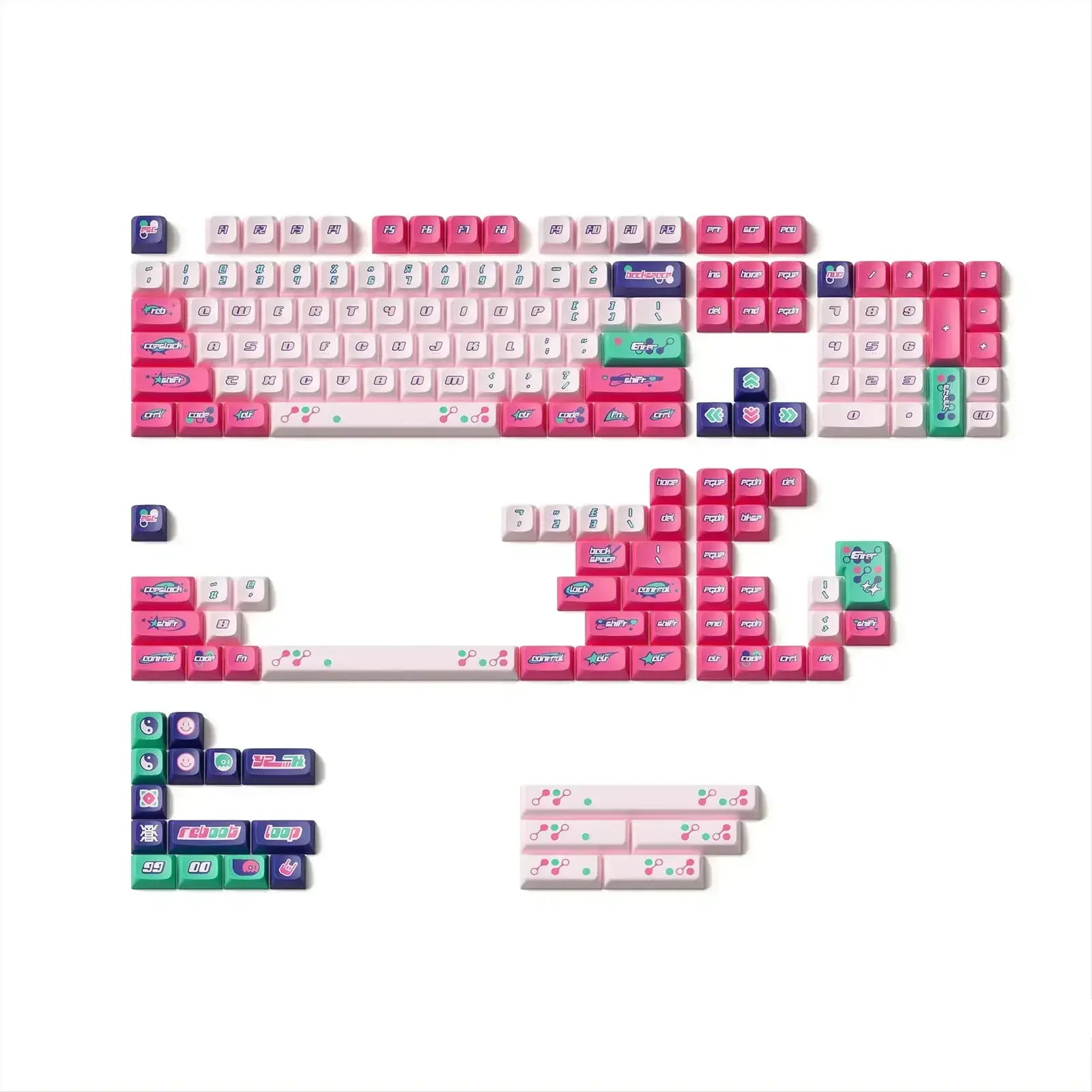 KeyTok - Y2K KDA Dye-sub PBT Keycaps - Nasadki do klawiatury mechanicznej - Image 3
