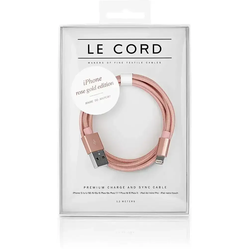 Le Cord - Pleciony Kabel USB - Lightning 1.2m