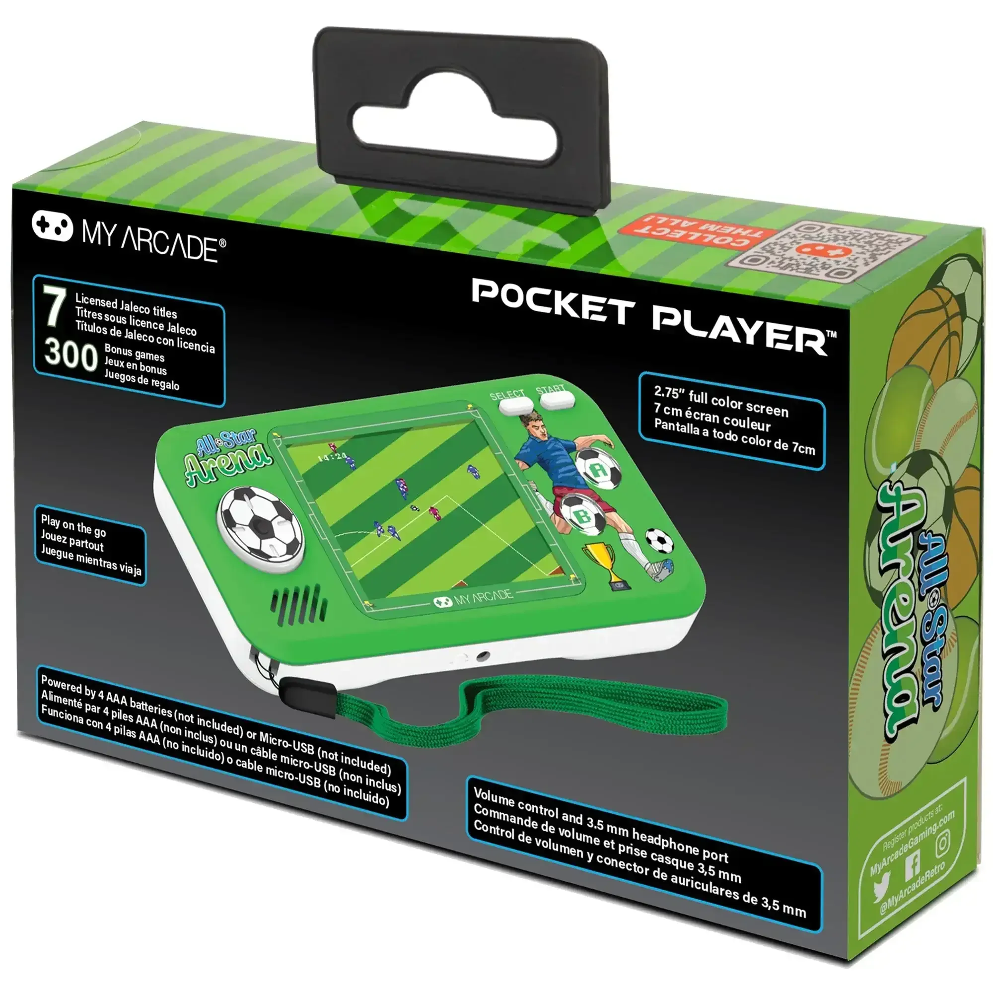 My Arcade - All-Star Arena® Pocket Player DGUNL-4128 - Kolekcjonerska Konsola do Gier Retro - Image 4