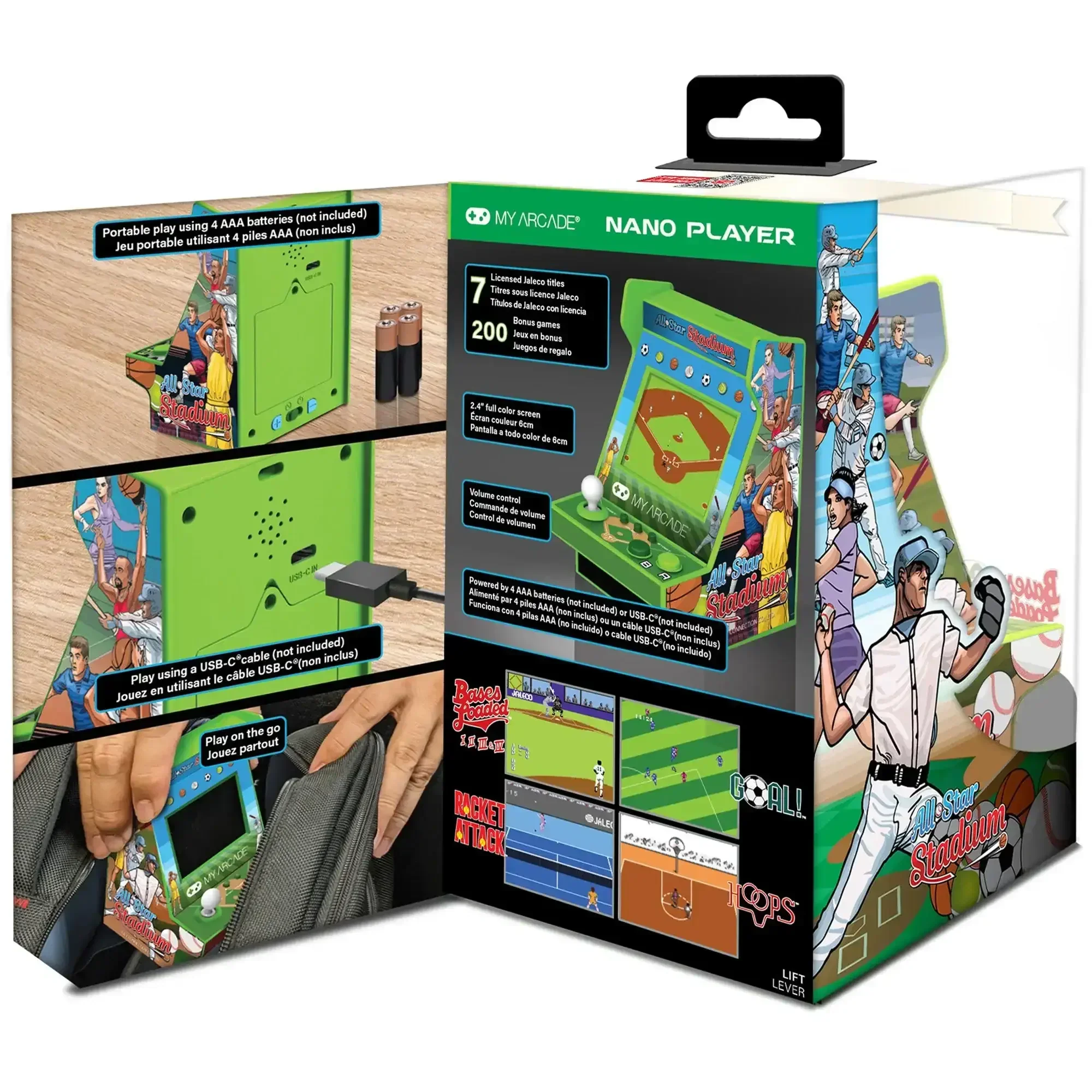 My Arcade - All-Star Stadium Nano Player DGUNL-4123 - Kolekcjonerska Konsola do Gier Retro - Image 3