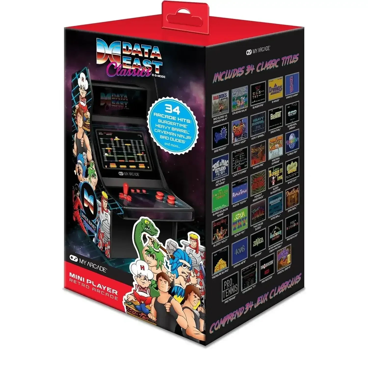 My Arcade - Data East Classics Mini Player DGUNL-3200 - Kolekcjonerska Konsola do Gier Retro - Image 2