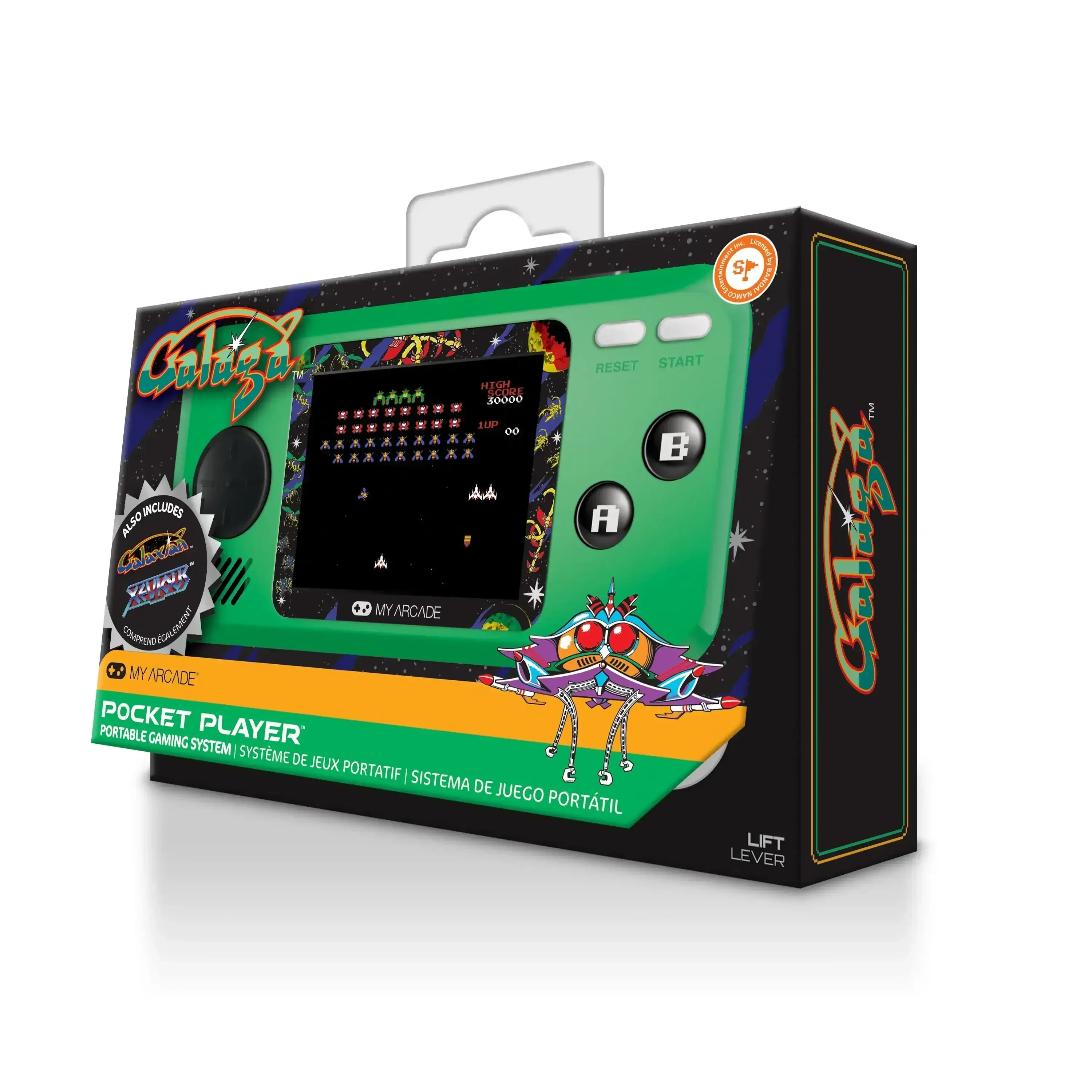 My Arcade - GALAGA Pocket Player DGUNL-3244 - Kolekcjonerska Konsola do Gier Retro - Image 2