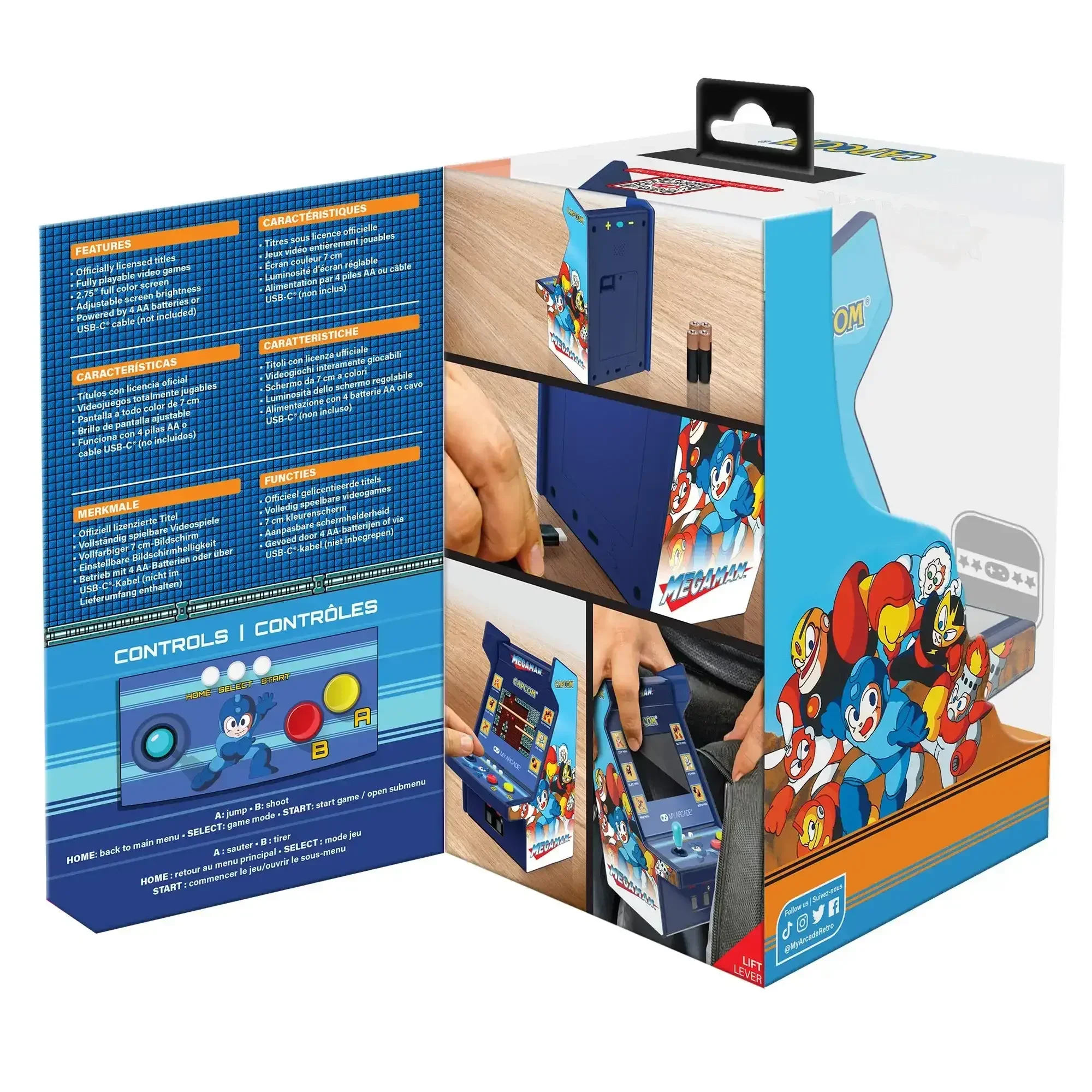 My Arcade - Mega Man Micro Player Pro DGUNL-4189 - Kolekcjonerska Konsola do Gier Retro - Image 5