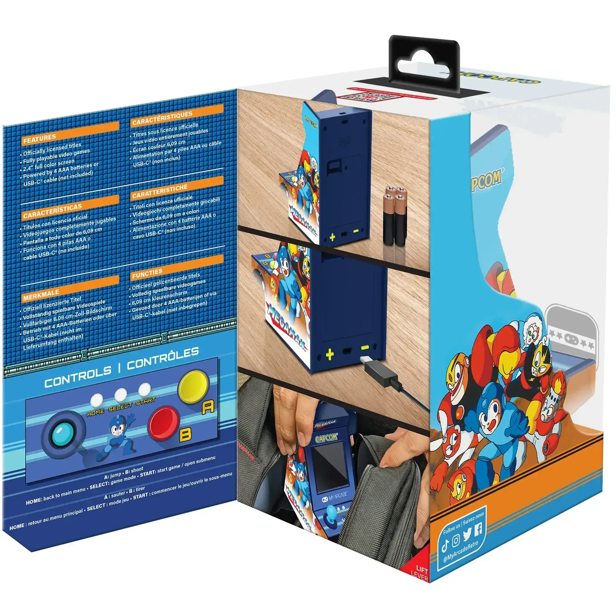 My Arcade - Mega Man Nano Player Pro DGUNL-4188 - Kolekcjonerska Konsola do Gier Retro - Image 4