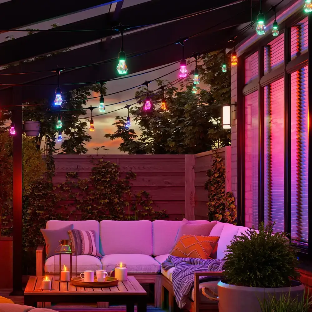 Nanoleaf Essentials - Smart Multicolour Outdoor String Light Expansion Pack - Wielokolorowe Lampki Zewnętrzne - Image 3
