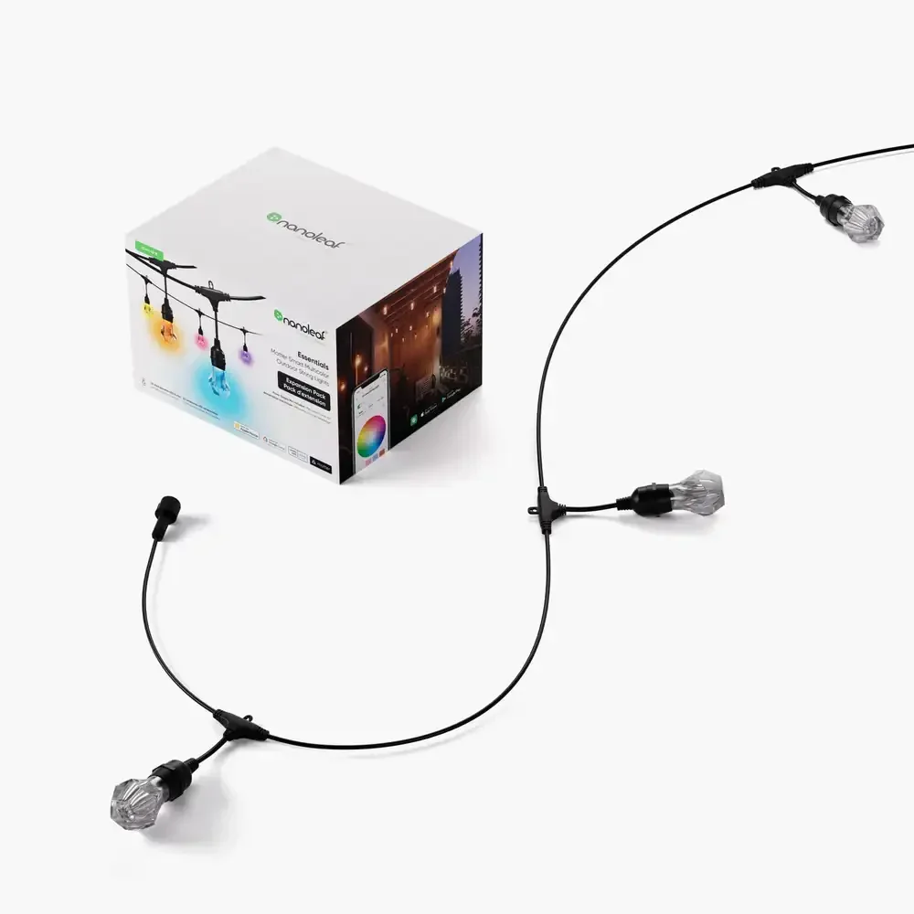 Nanoleaf Essentials - Smart Multicolour Outdoor String Light Expansion Pack - Wielokolorowe Lampki Zewnętrzne - Image 4