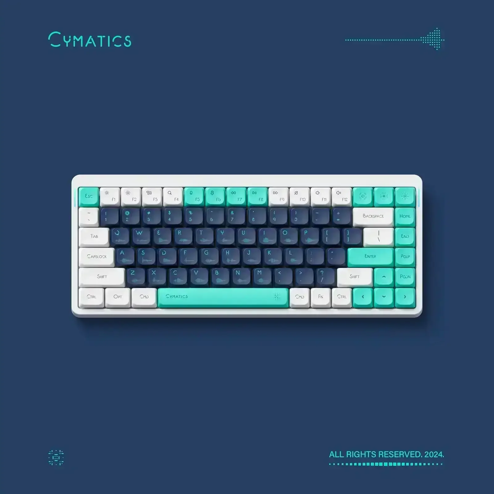 NuPhy - Cymatics nSA Profile Dye-sub PBT Keycaps - Niskoprofilowe Nasadki do Klawiatury - Image 7