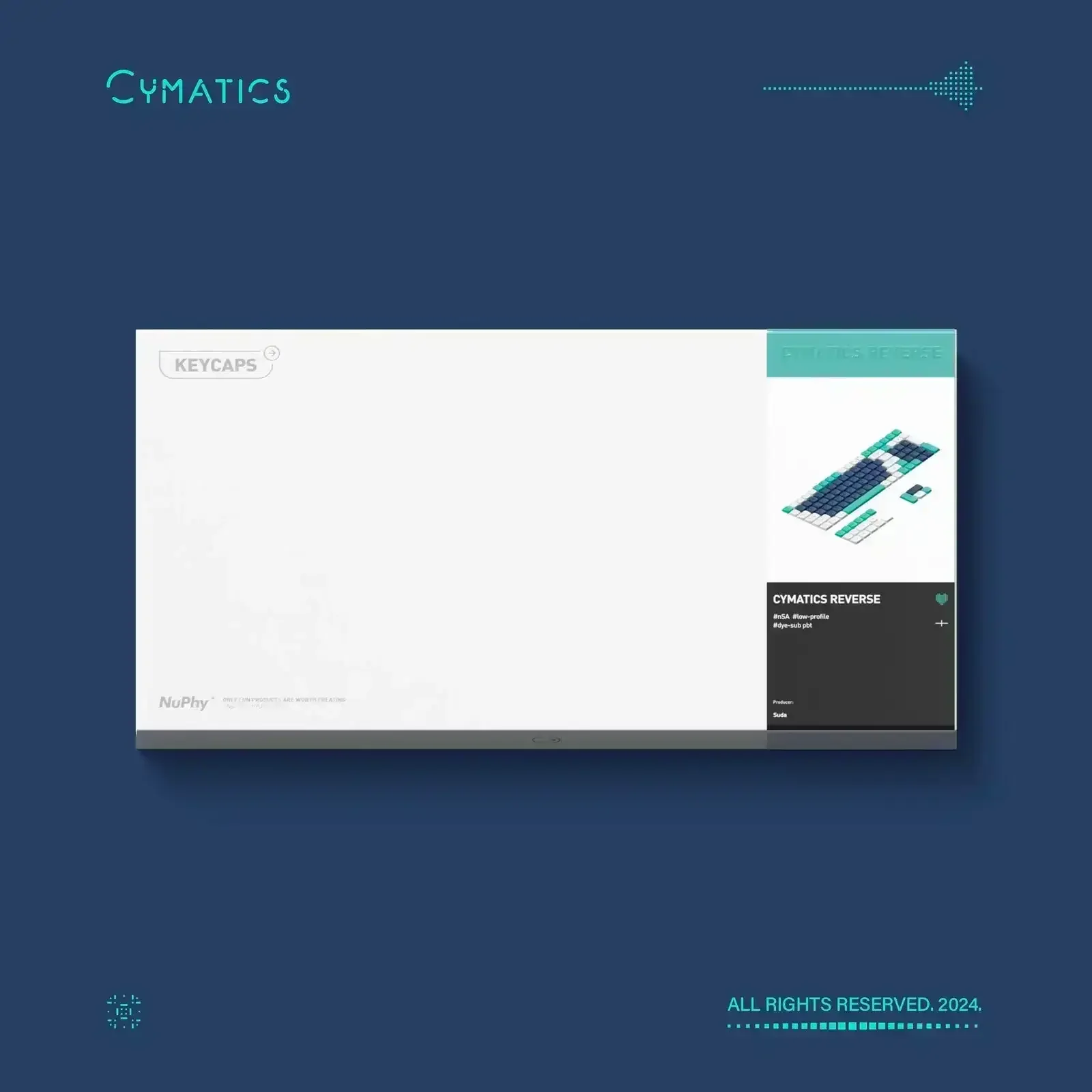 NuPhy - Cymatics nSA Profile Dye-sub PBT Keycaps - Niskoprofilowe Nasadki do Klawiatury - Image 8