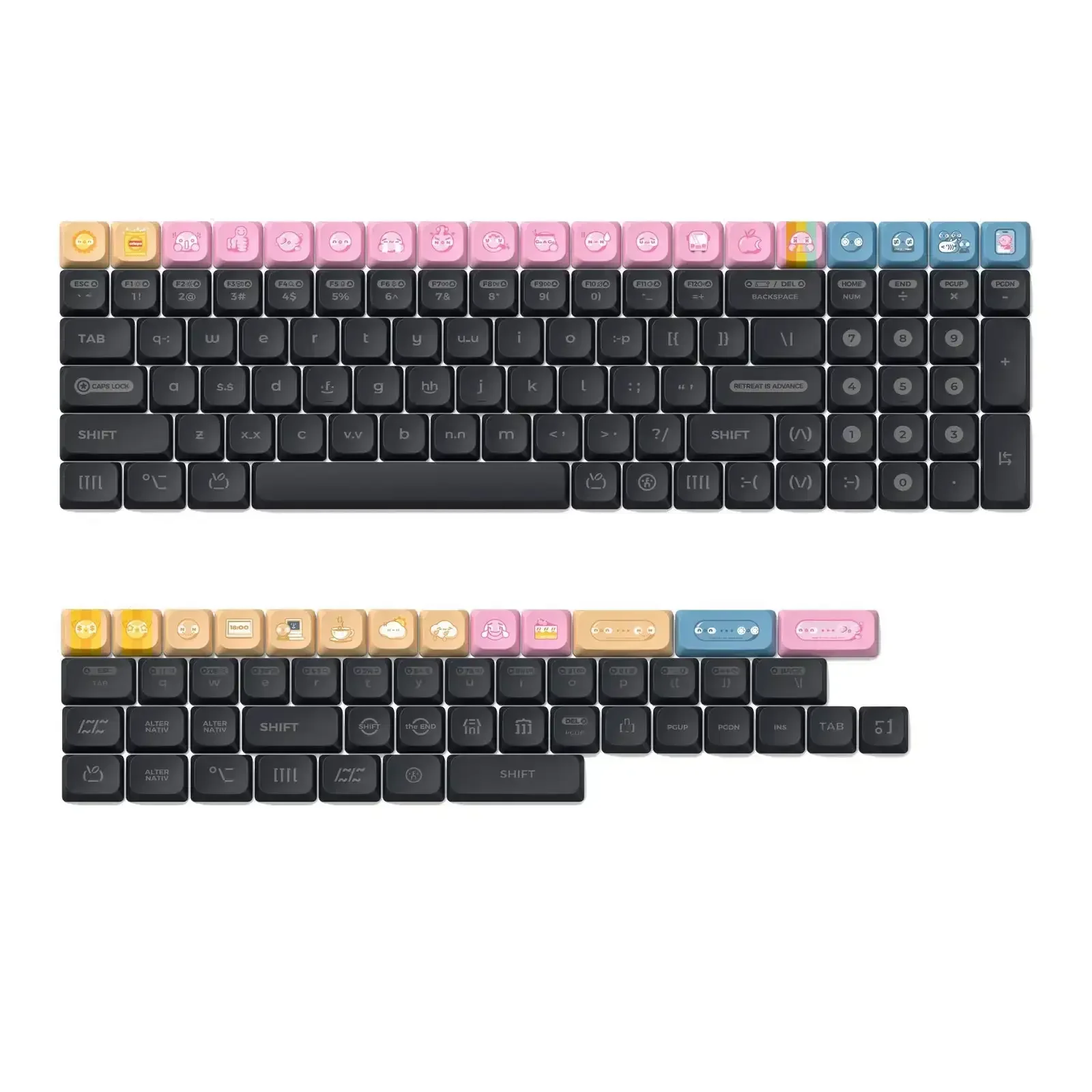 NuPhy - Numoji nSA Profile Dye-sub PBT Keycaps - Niskoprofilowe Nasadki do Klawiatury - Image 5