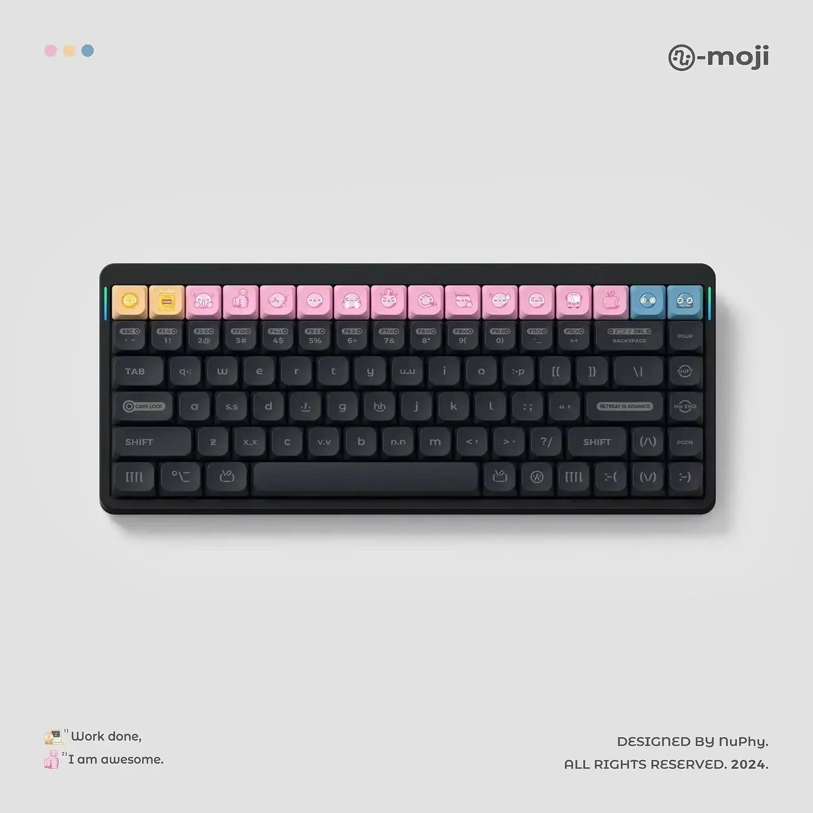 NuPhy - Numoji nSA Profile Dye-sub PBT Keycaps - Niskoprofilowe Nasadki do Klawiatury - Image 7
