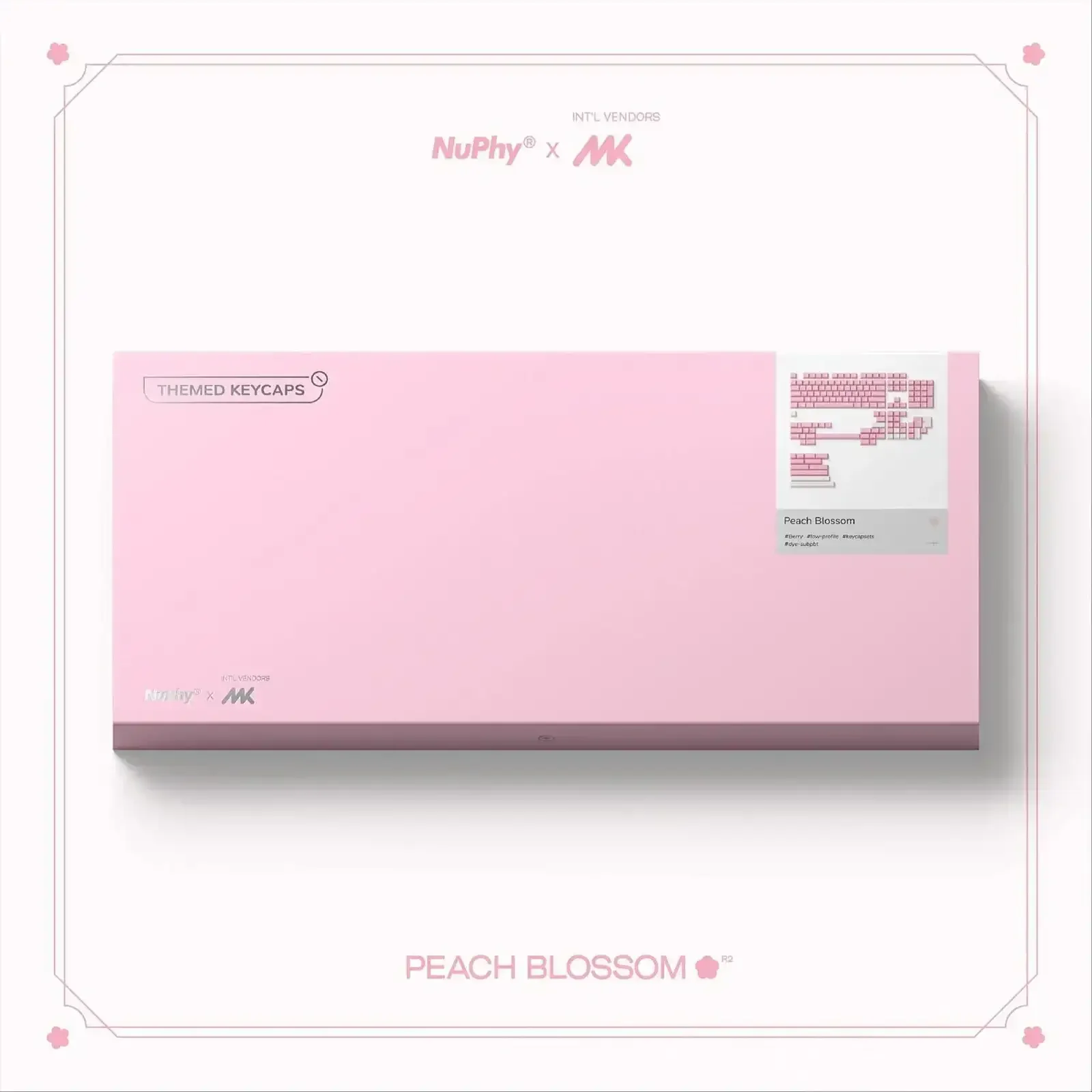 NuPhy - Peach Blossom Berry Profile Dye-sub PBT Keycaps - Niskoprofilowe Nasadki do Klawiatury - Image 2