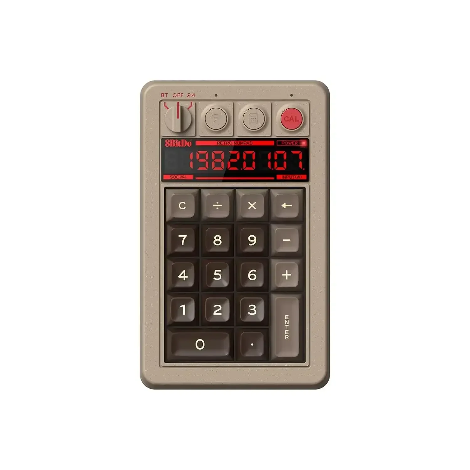 8BitDo - Retro 18 Mechanical Numpad - Klawiatura Numeryczna Bezprzewodowa Retro z Kalkulatorem - Image 5