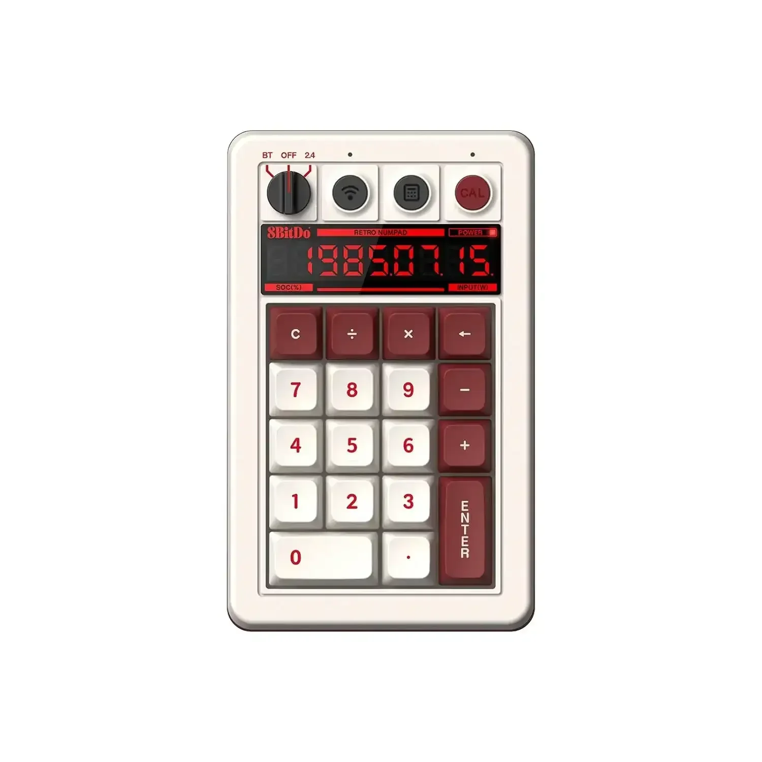 8BitDo - Retro 18 Mechanical Numpad - Klawiatura Numeryczna Bezprzewodowa Retro z Kalkulatorem - Image 9