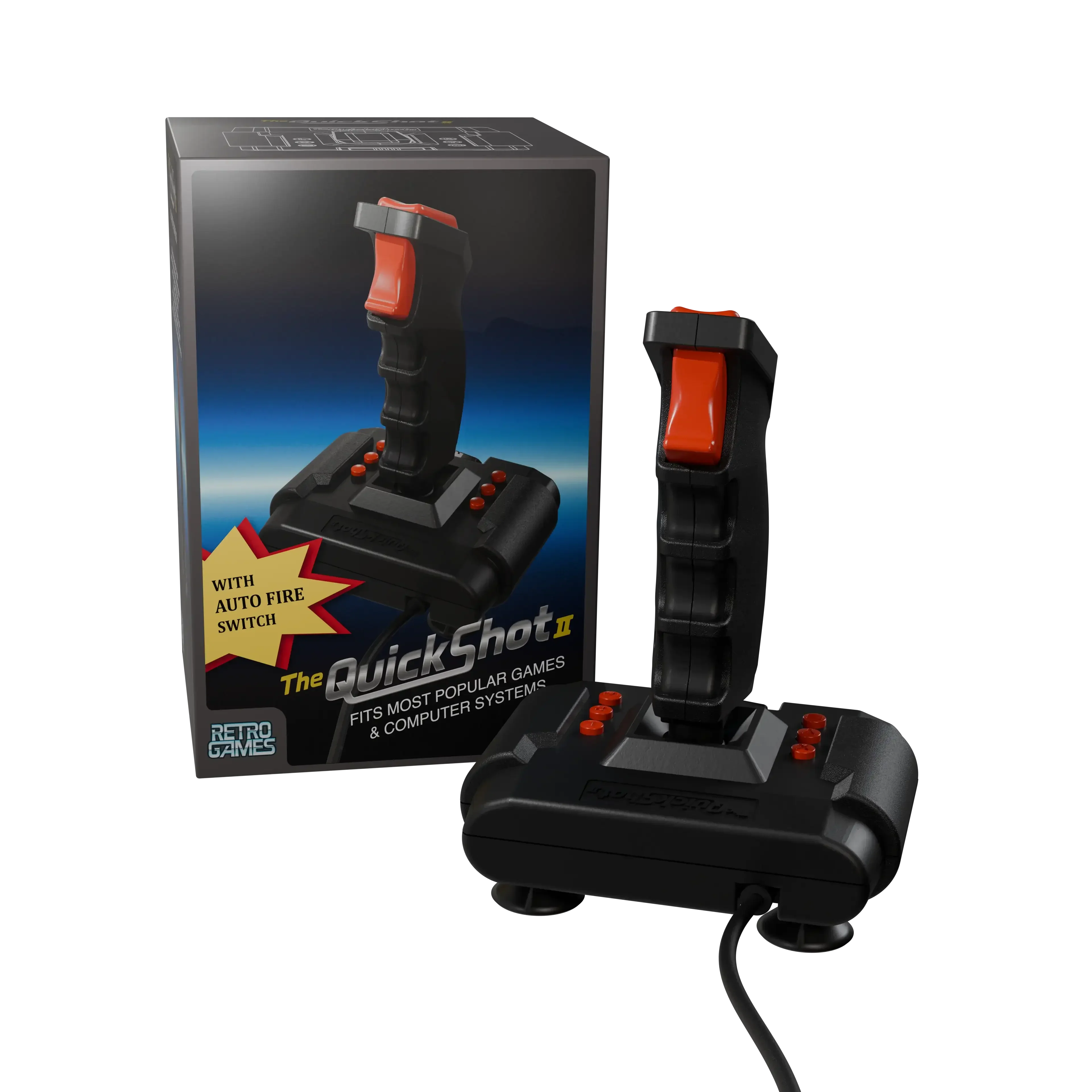 Retro Games - Joystick The QuickShot II - Retro Joystick Kontroler