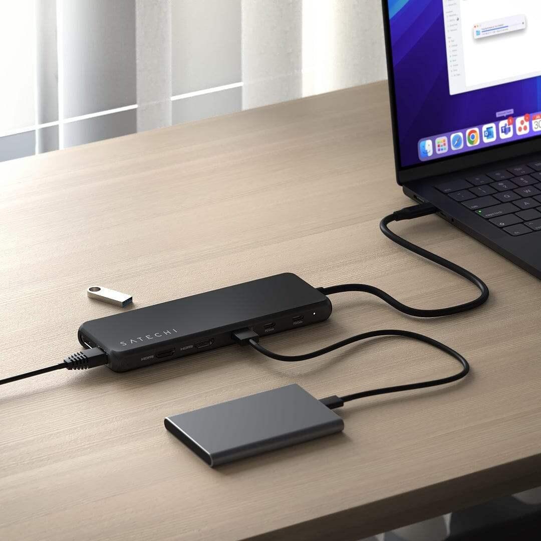 Satechi - 13-in-1 USB-C Triple Display Multiport Adapter - Wieloportowy Adapter USB-C - Image 6