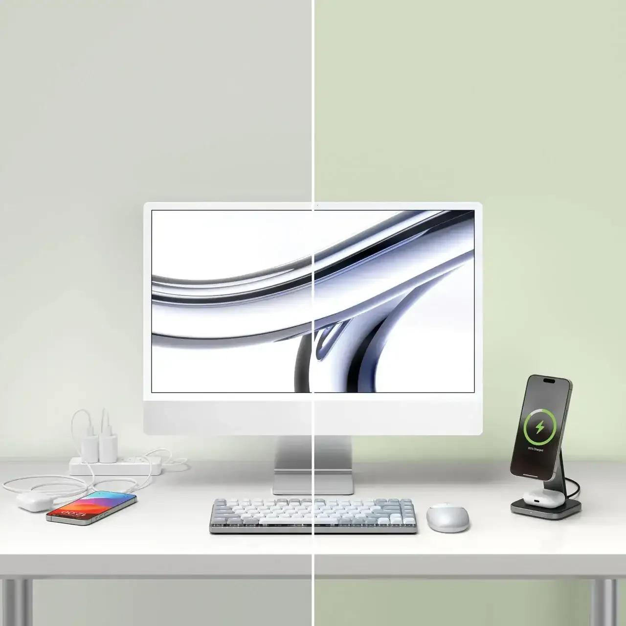 Satechi - 2-in-1 Foldable Qi2 Wireless Charging Stand - Image 6