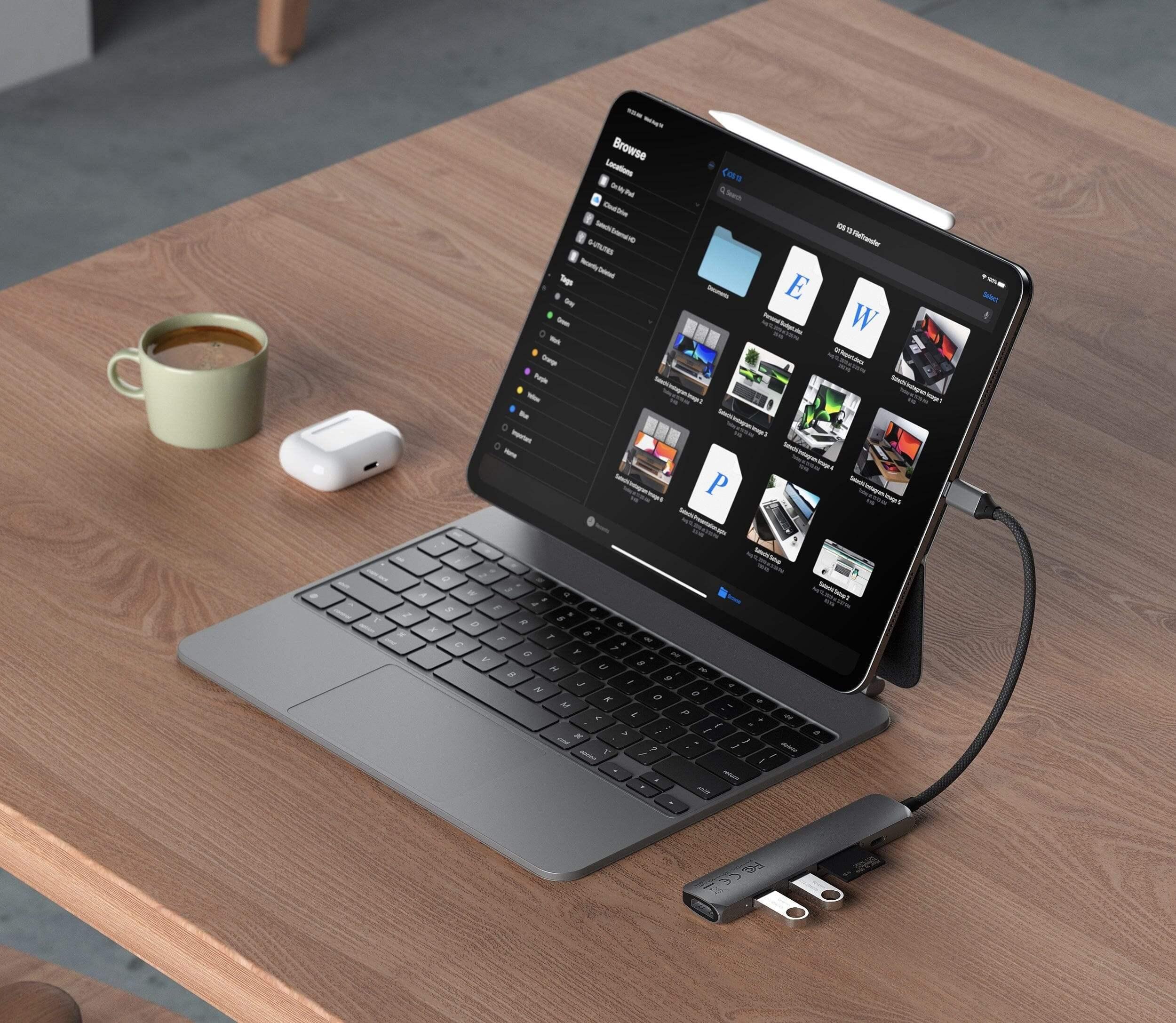 Satechi - 6-in-1 USB-C Slim Multiport Adapter - Wieloportowy Adapter USB-C - Image 5
