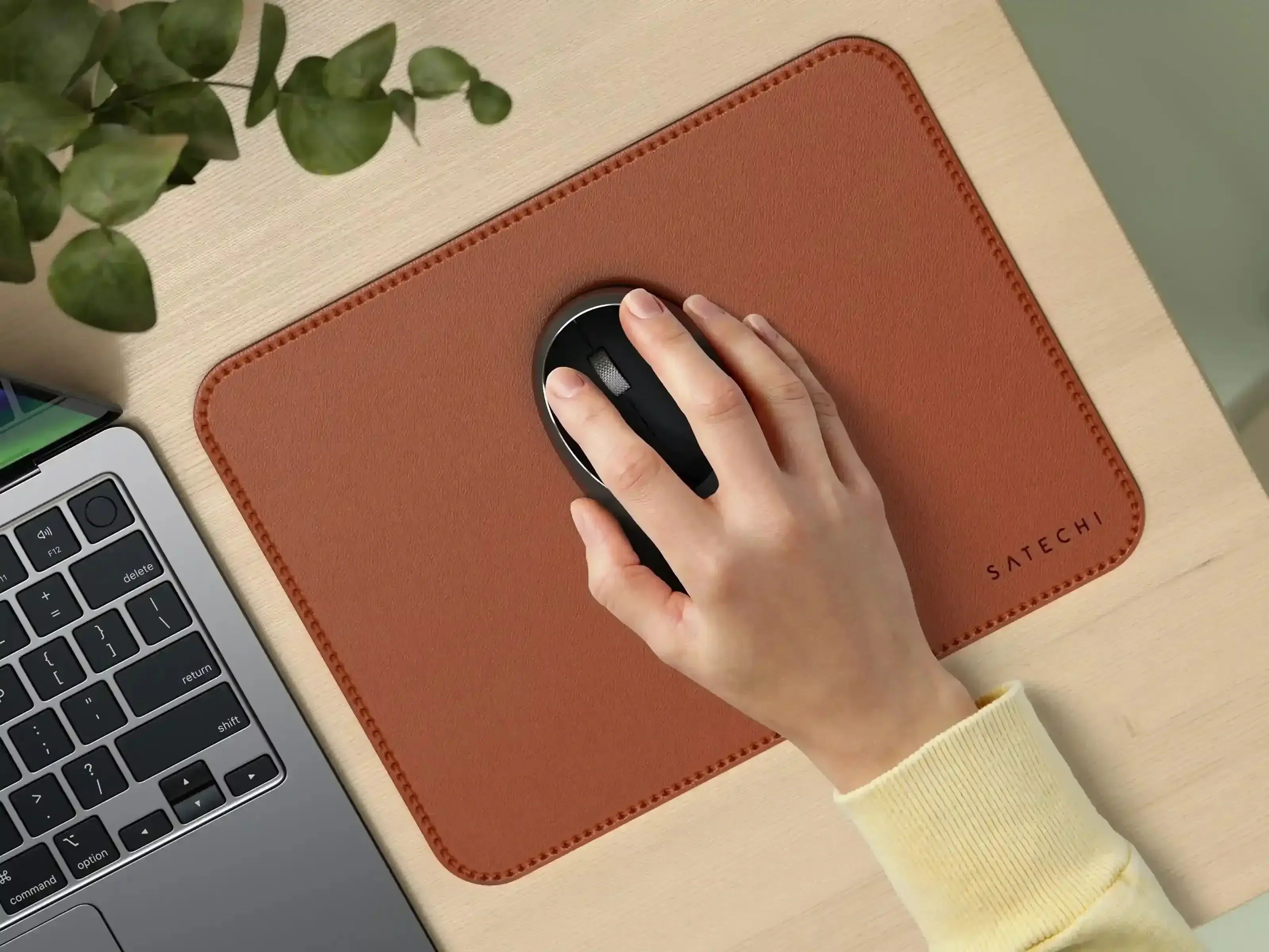 Satechi - Vegan-Leather Premium Mouse Pad - Podkładka Pod Myszkę ze Skóry Wegańskiej - Image 21