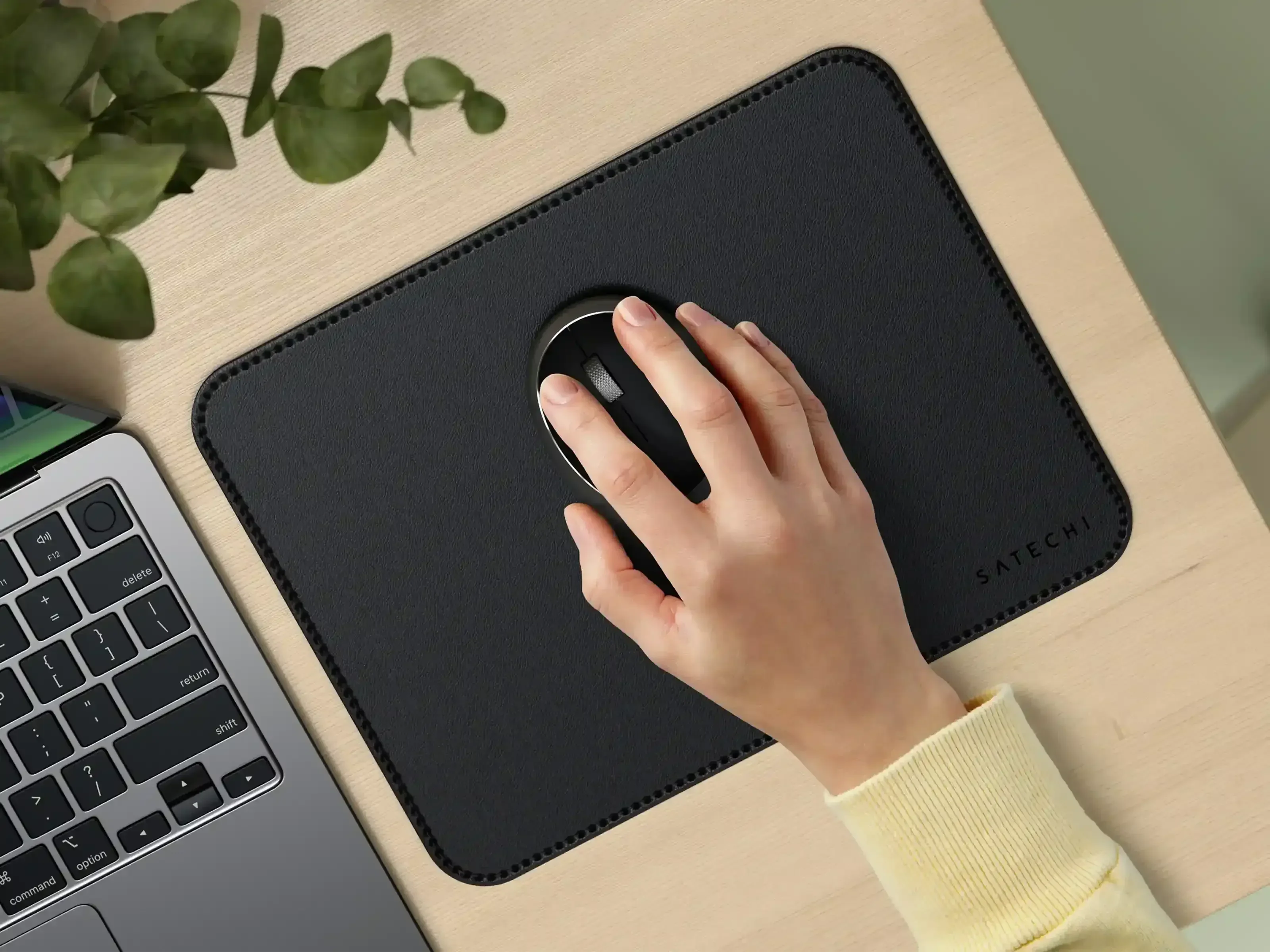 Satechi - Vegan-Leather Premium Mouse Pad - Podkładka Pod Myszkę ze Skóry Wegańskiej - Image 7