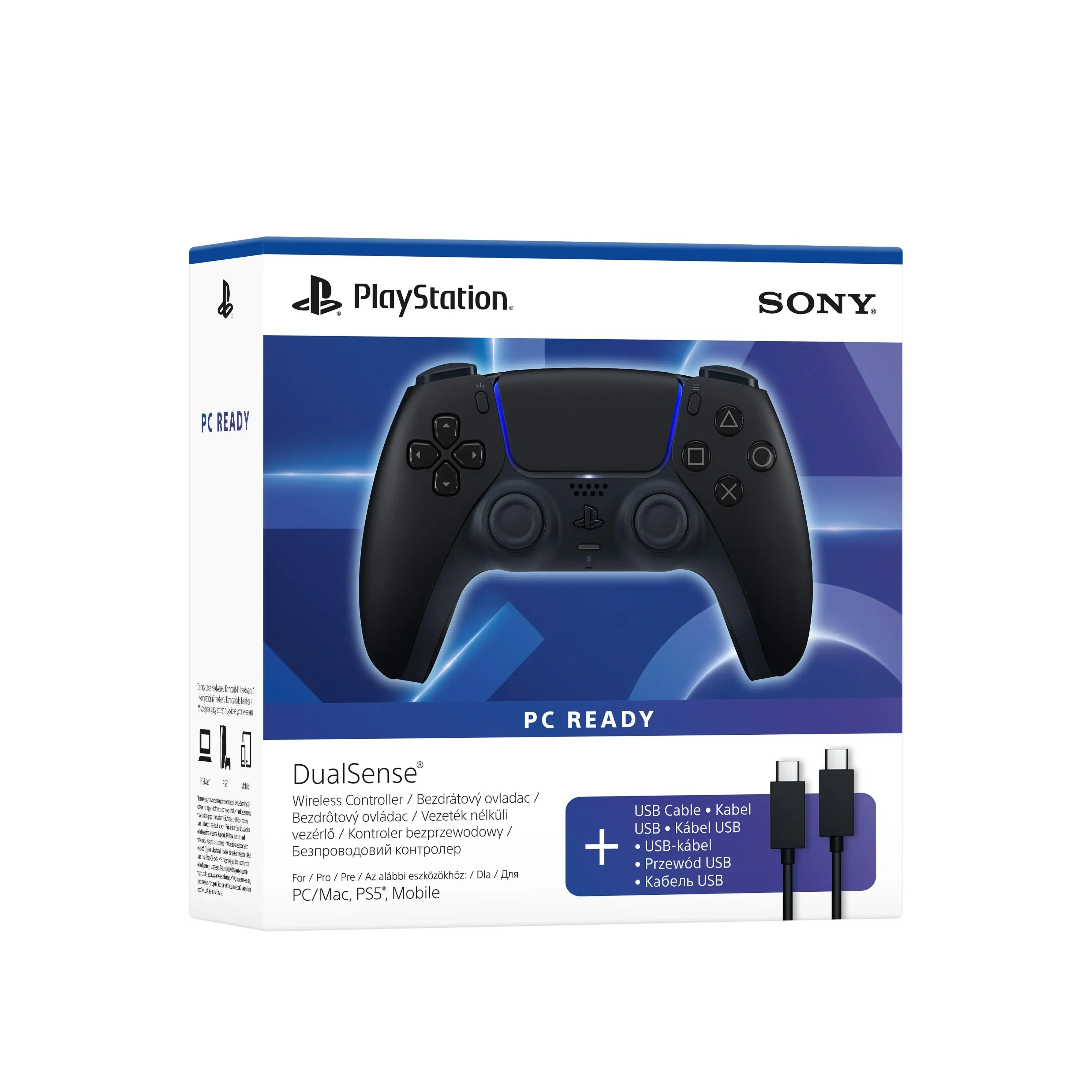 Sony - Kontroler Bezprzewodowy DualSense PlayStation 5 + Przewód USB do PC - Image 5