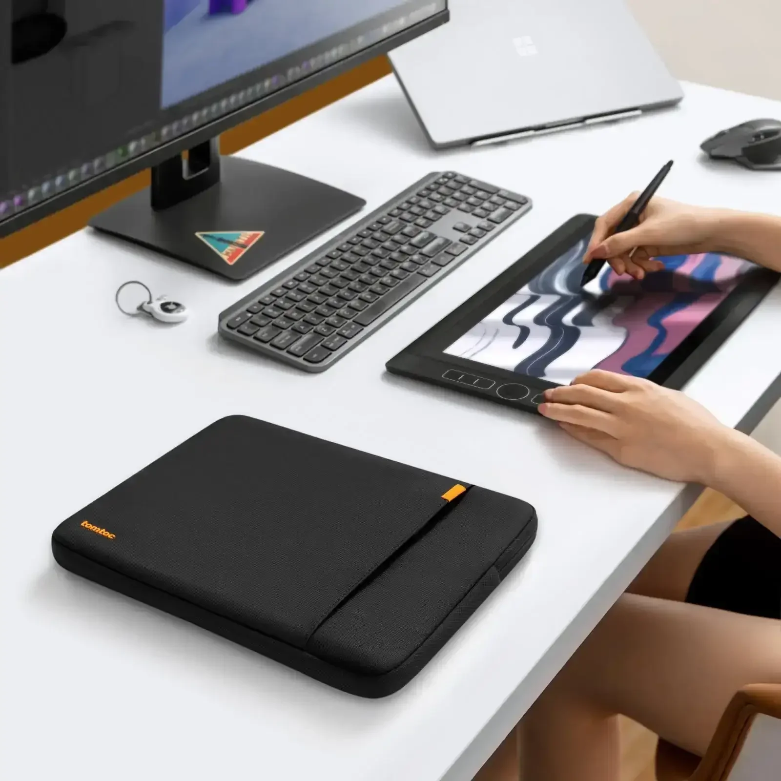Tomtoc - Defender-A13 Laptop Sleeve for 14 inch MacBook Pro - Pokrowiec na Macbooka - Image 16